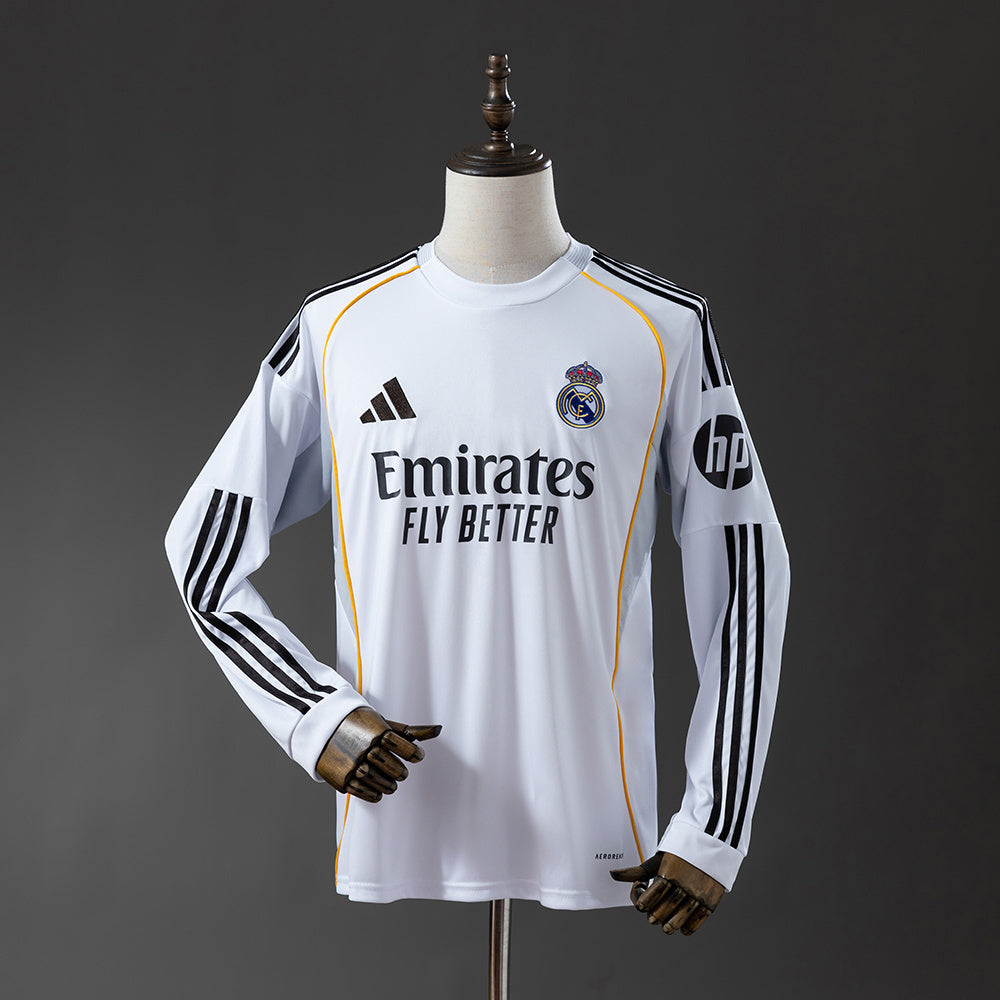 CAMISETA REAL MADRID I 25/26 MANGA LARGA HOMBRE (VERSIÓN FAN)