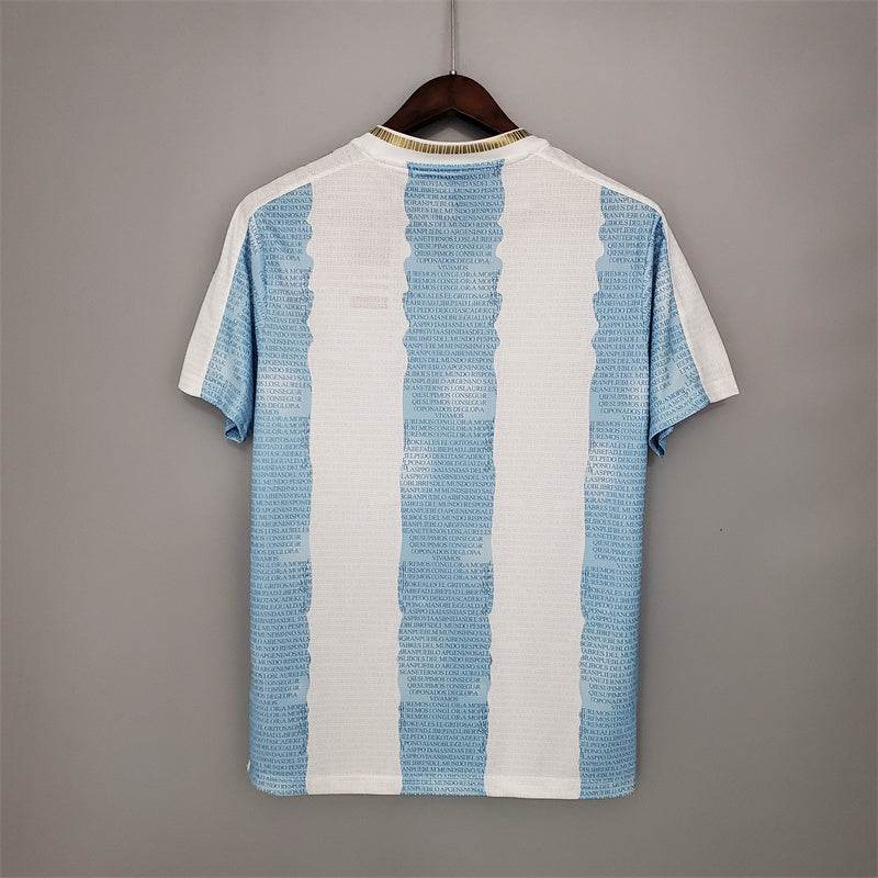 CAMISETA ARGENTINA EDICIÓN COMEMORATIVA Il 2021 HOMBRE (RETRO) - ZonaCamisetas