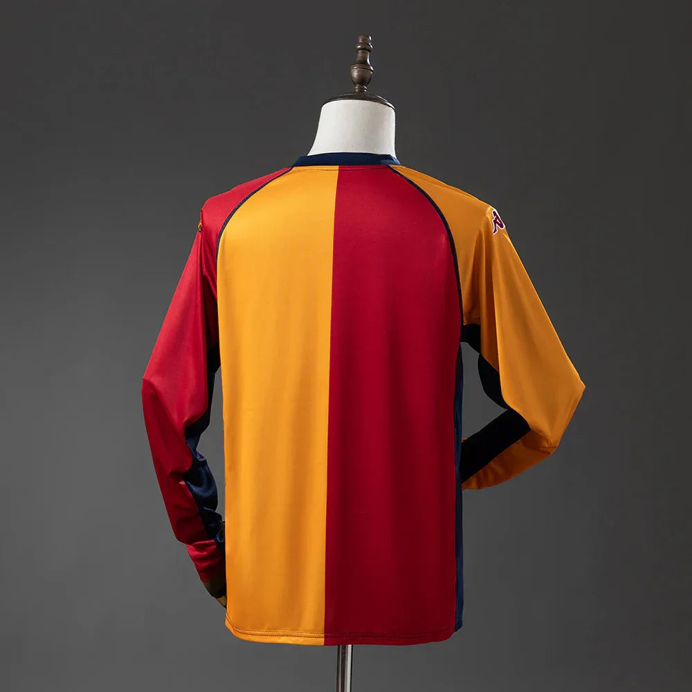 CAMISETA ROMA I 01/02 MANGA LARGA HOMBRE (RETRO) - ZonaCamisetas
