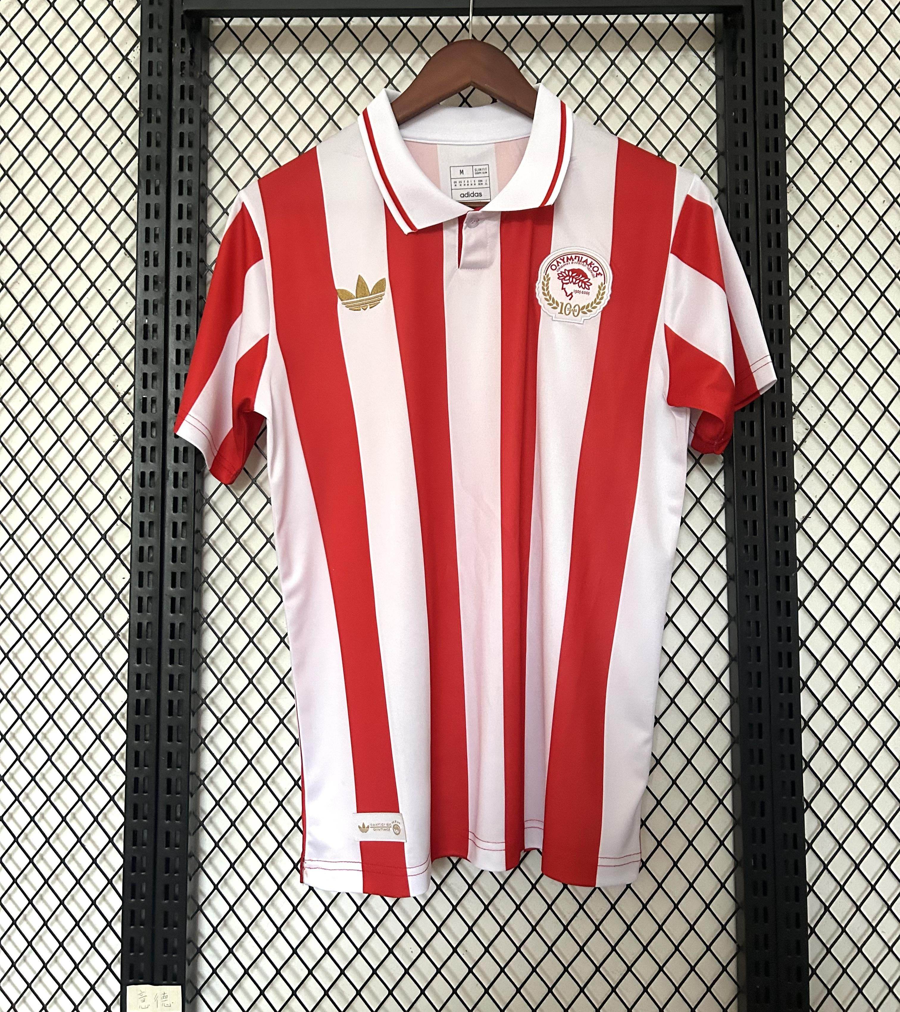 CAMISETA OLYMPIAKOS I 100th HOMBRE (VERSIÓN FAN) - ZonaCamisetas