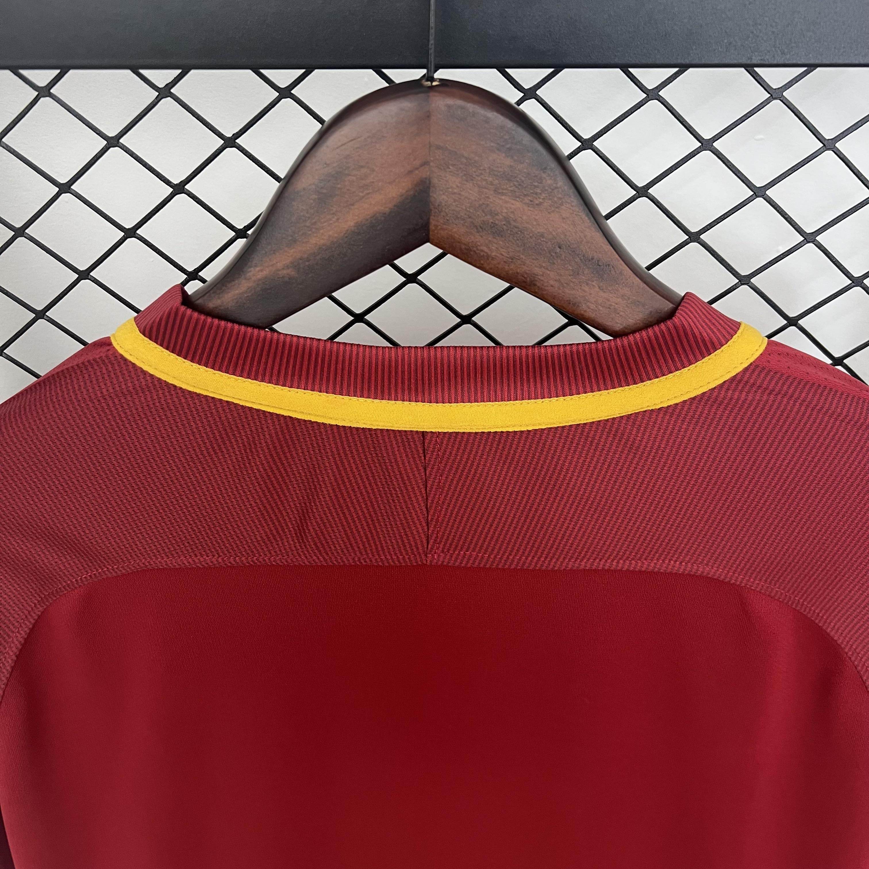 CAMISETA ROMA I 17/18 HOMBRE (RETRO) MANGA LARGA - ZonaCamisetas