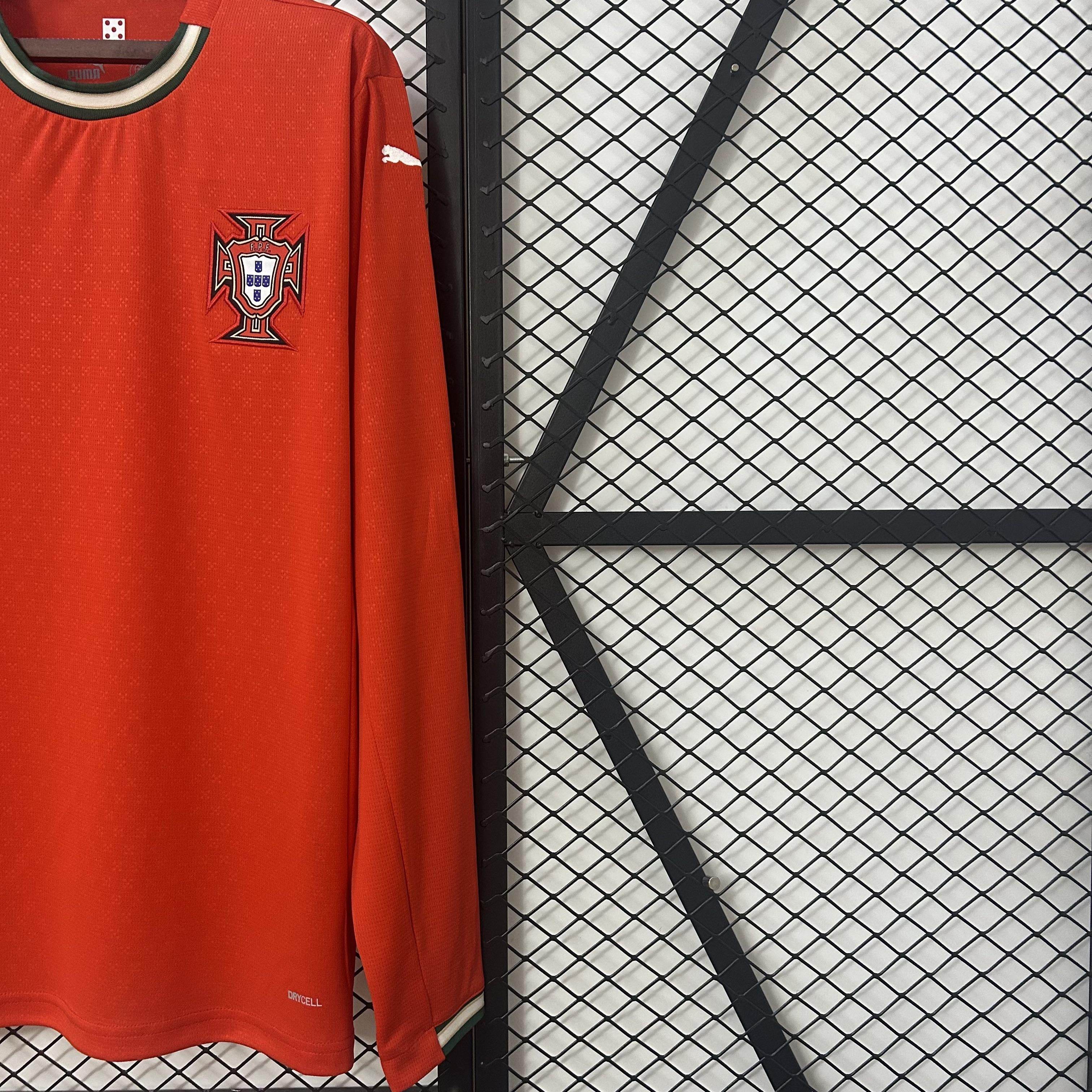 CAMISETA PORTUGAL l 2025 HOMBRE (VERSIÓN FAN) MANGA LARGA - ZonaCamisetas