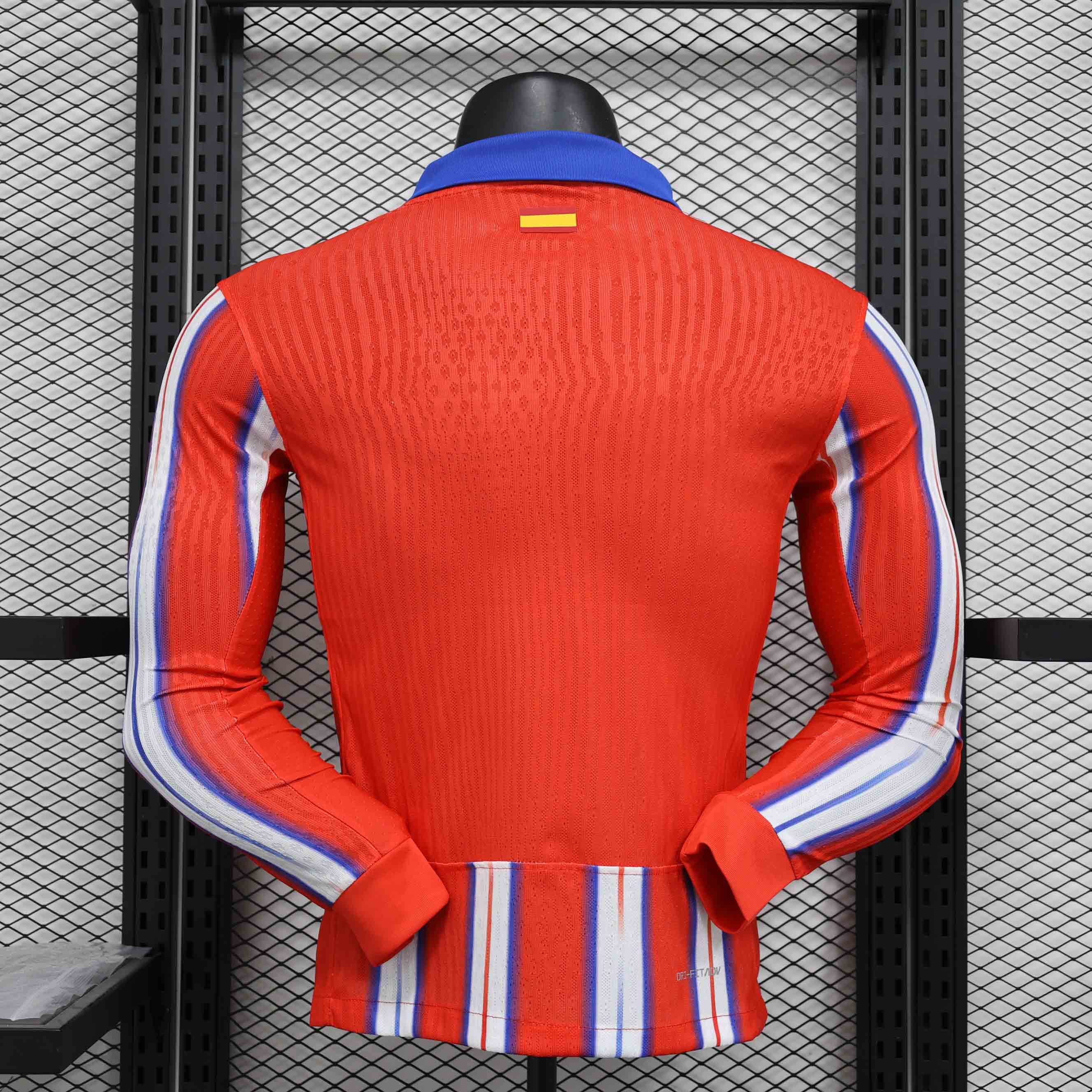 CAMISETA ATLÉTICO DE MADRID I 24/25 HOMBRE (VERSIÓN JUGADOR) MANGA LARGA - ZonaCamisetas