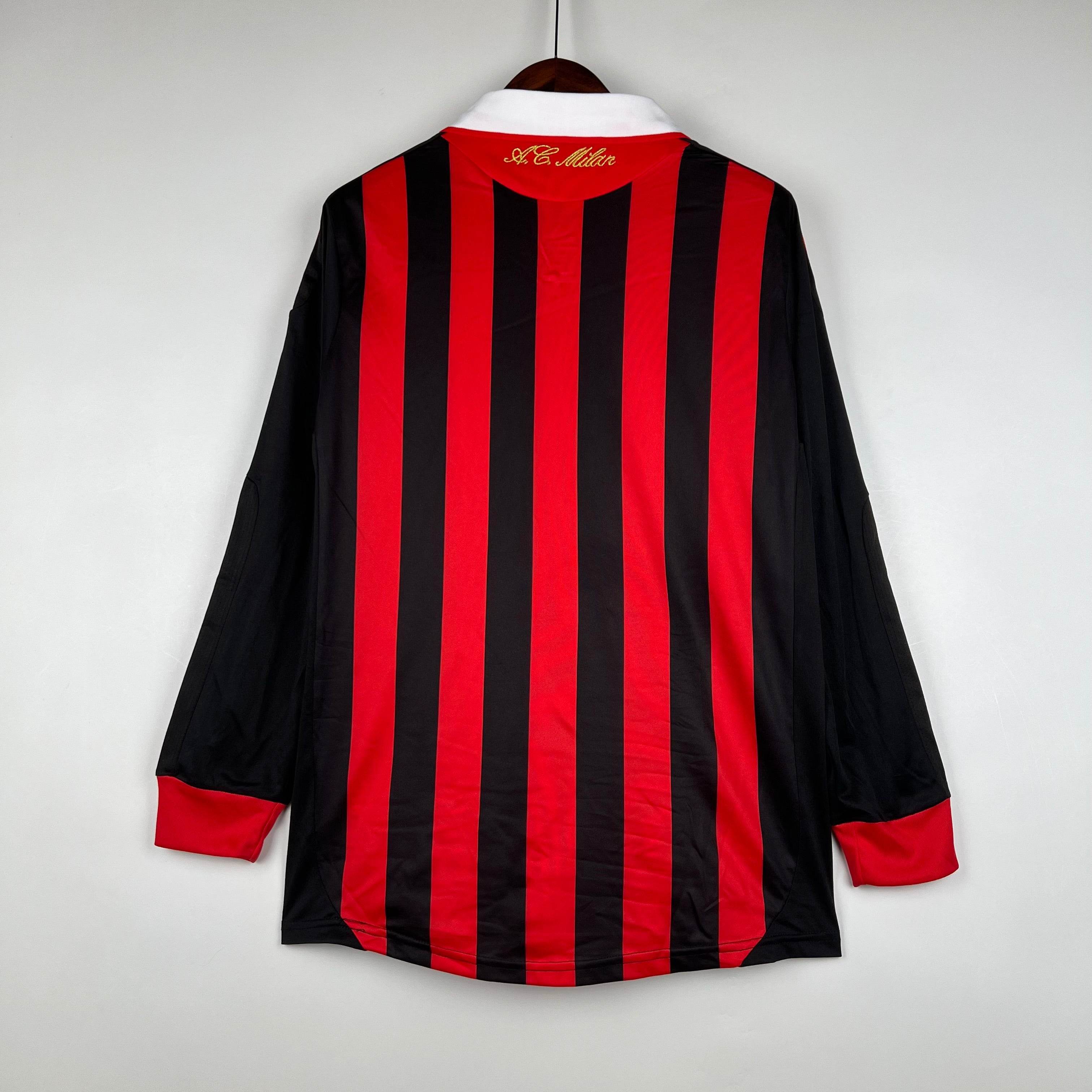 CAMISETA AC MILAN 09/10 HOMBRE (RETRO) MANGA LARGA - ZonaCamisetas