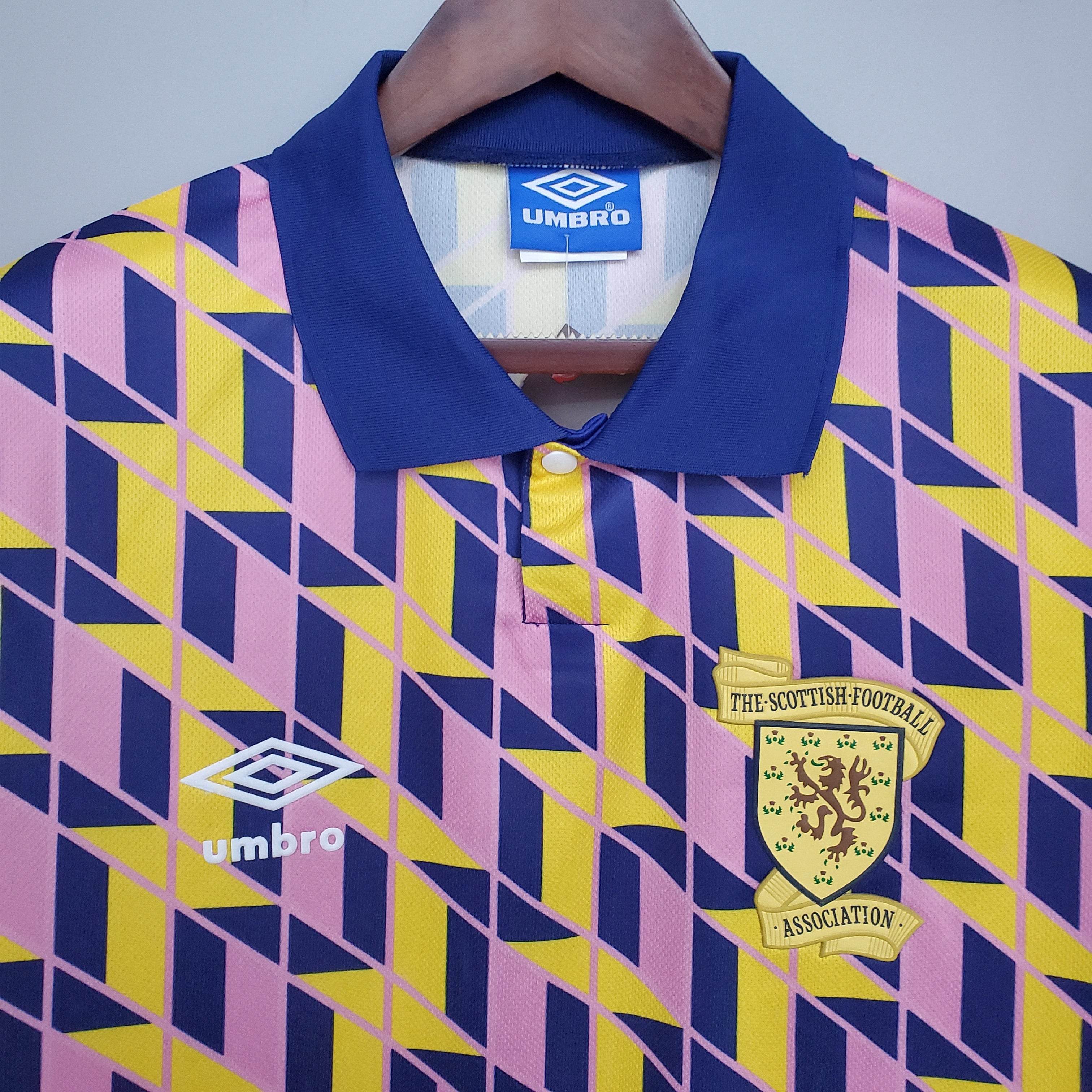 CAMISETA SCOTLAND 88/89 HOMBRE (RETRO) - ZonaCamisetas