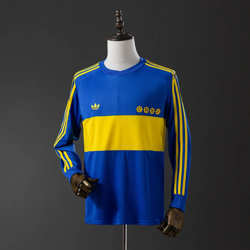 CAMISETA BOCA JUNIORS I 1981 HOMBRE MANGA LARGA (RETRO) - ZonaCamisetas