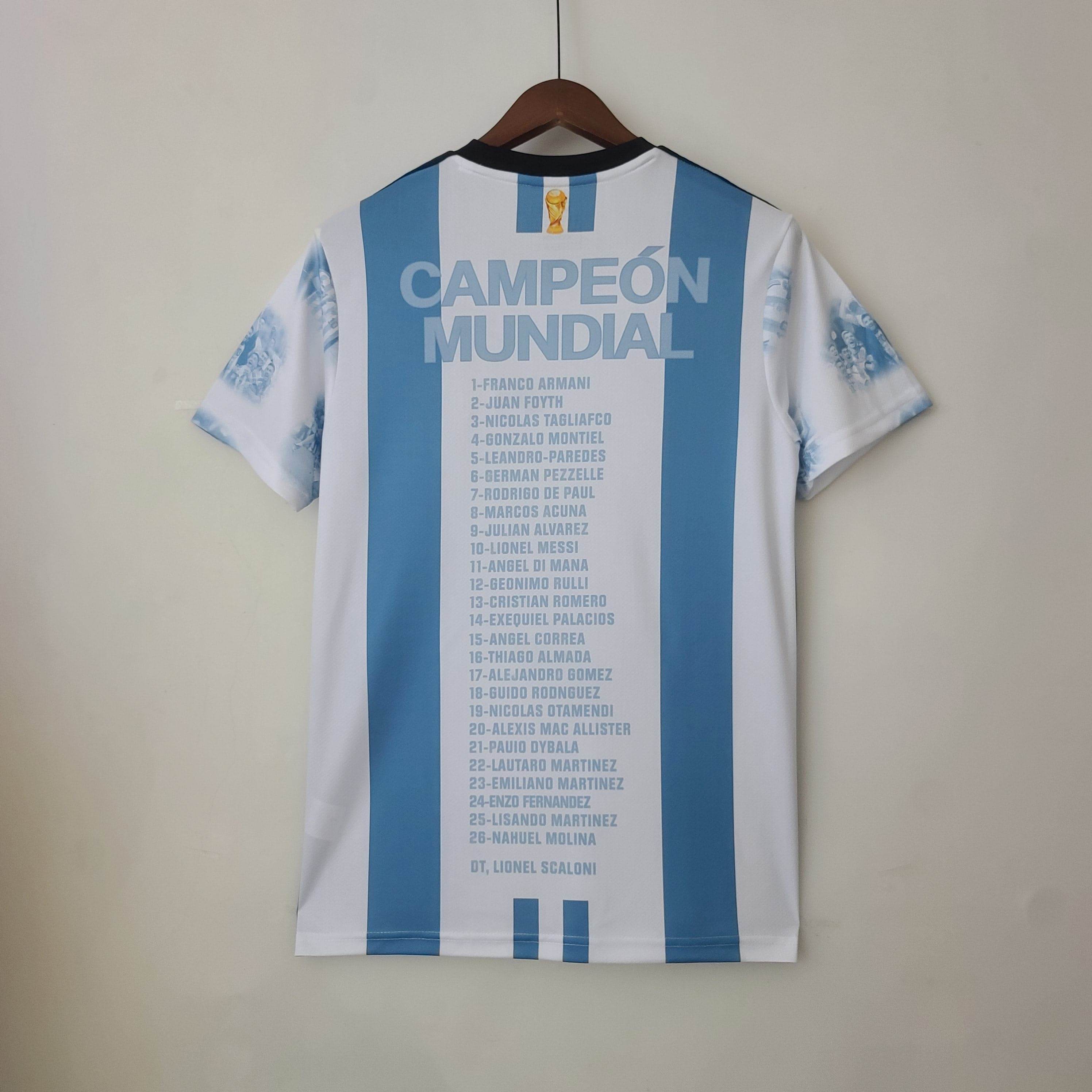 CAMISETA ARGENTINA EDICIÓN COMEMORATIVA I 23/24 HOMBRE (VERSIÓN FAN) - ZonaCamisetas