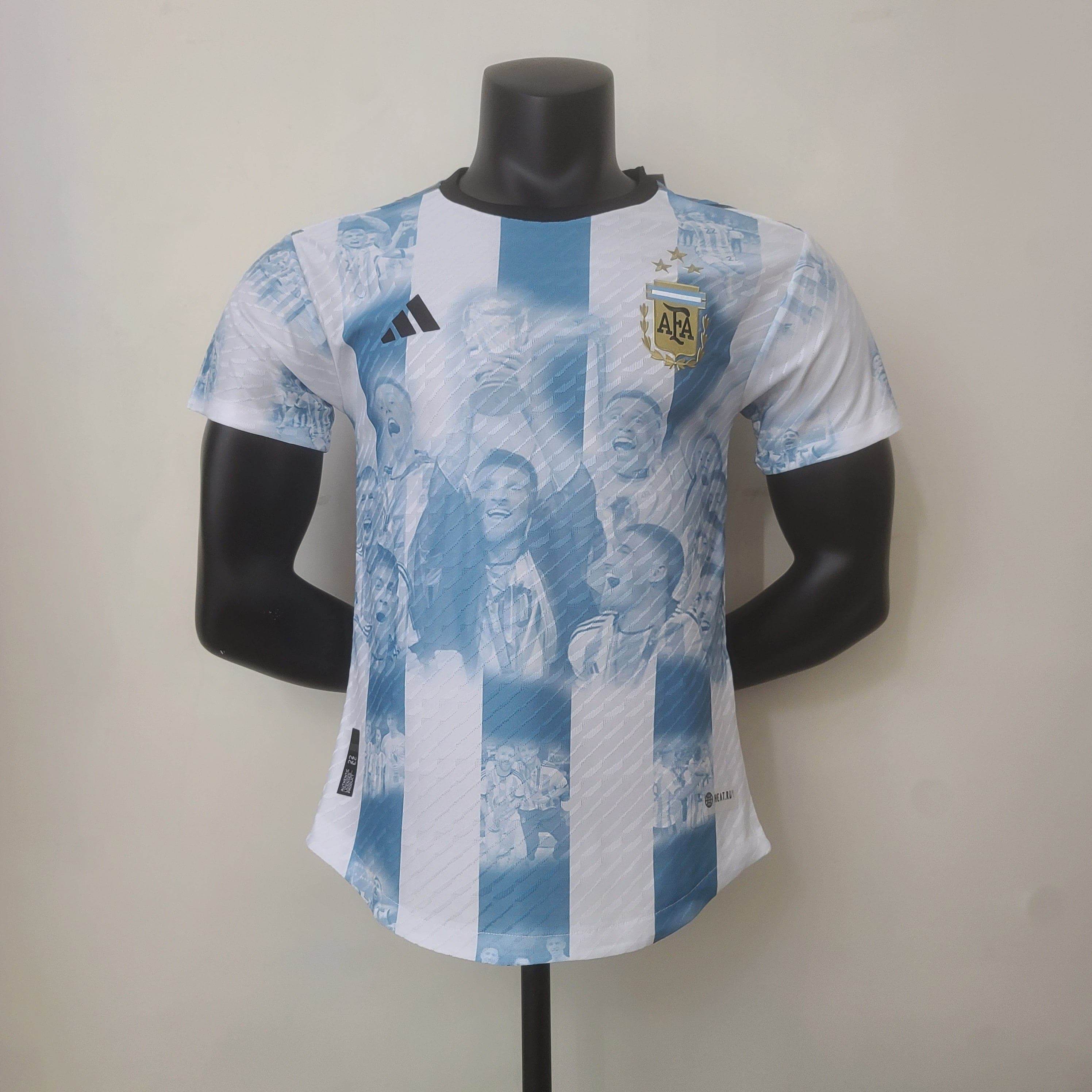 CAMISETA ARGENTINA EDICIÓN COMEMORATIVA I 23/24 HOMBRE (VERSIÓN JUGADOR) - ZonaCamisetas