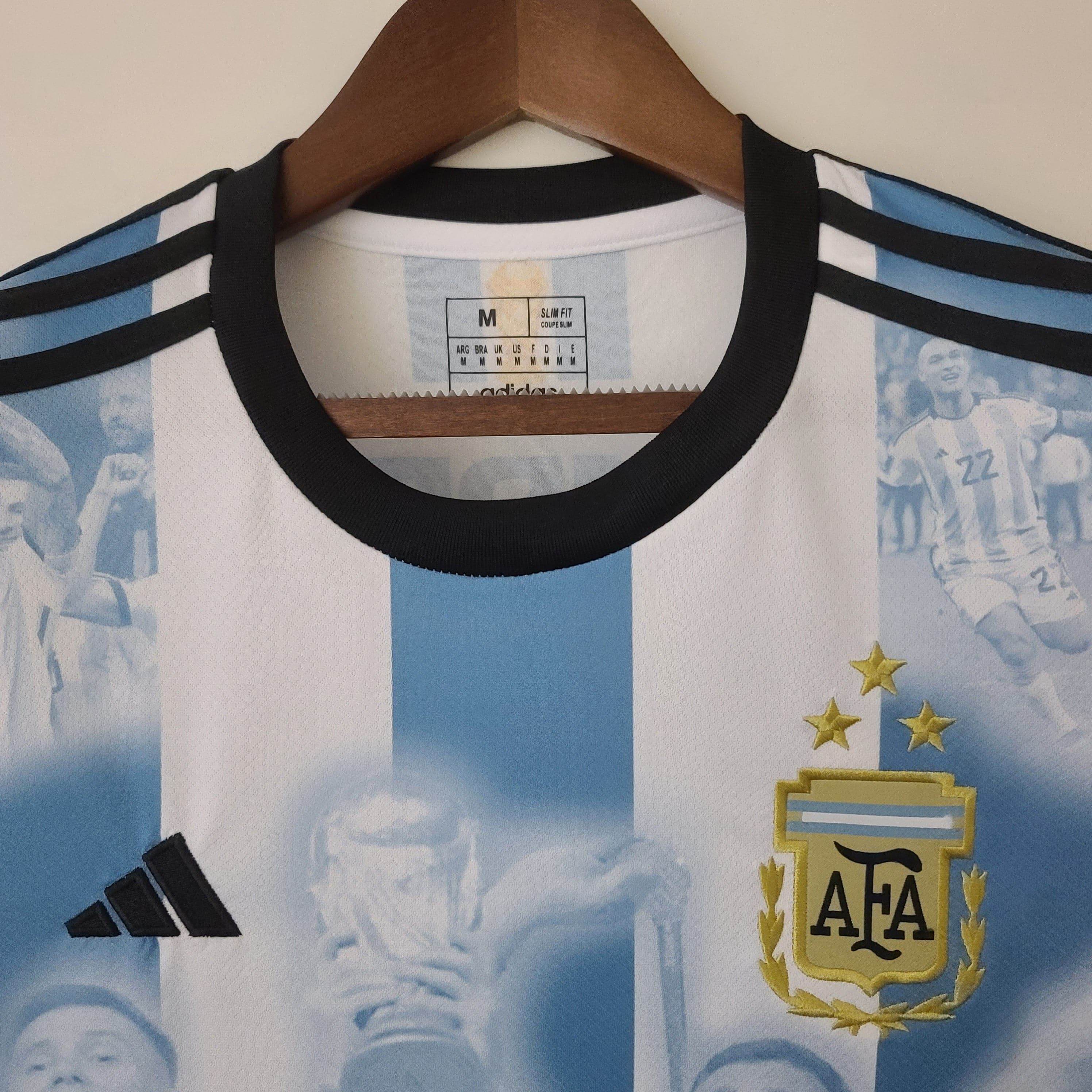 CAMISETA ARGENTINA EDICIÓN COMEMORATIVA I 23/24 HOMBRE (VERSIÓN FAN) - ZonaCamisetas