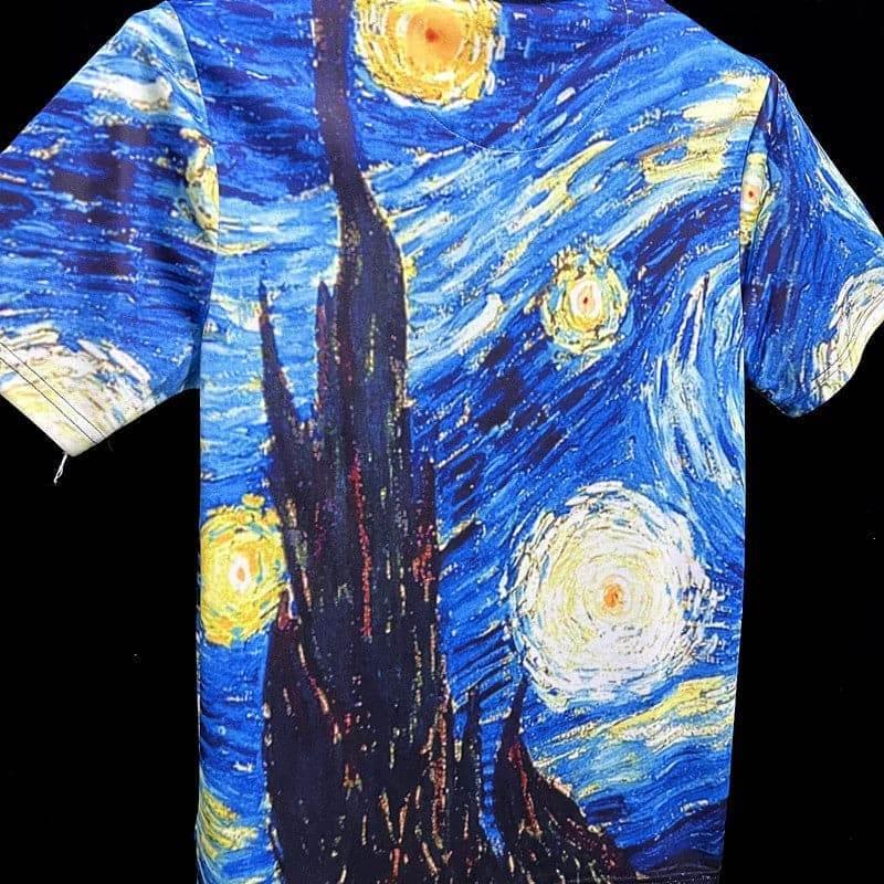 CAMISETA AJAX EDICIÓN ESPECIAL VAN GOGH I 23/24 HOMBRE (VERSIÓN FAN) - ZonaCamisetas