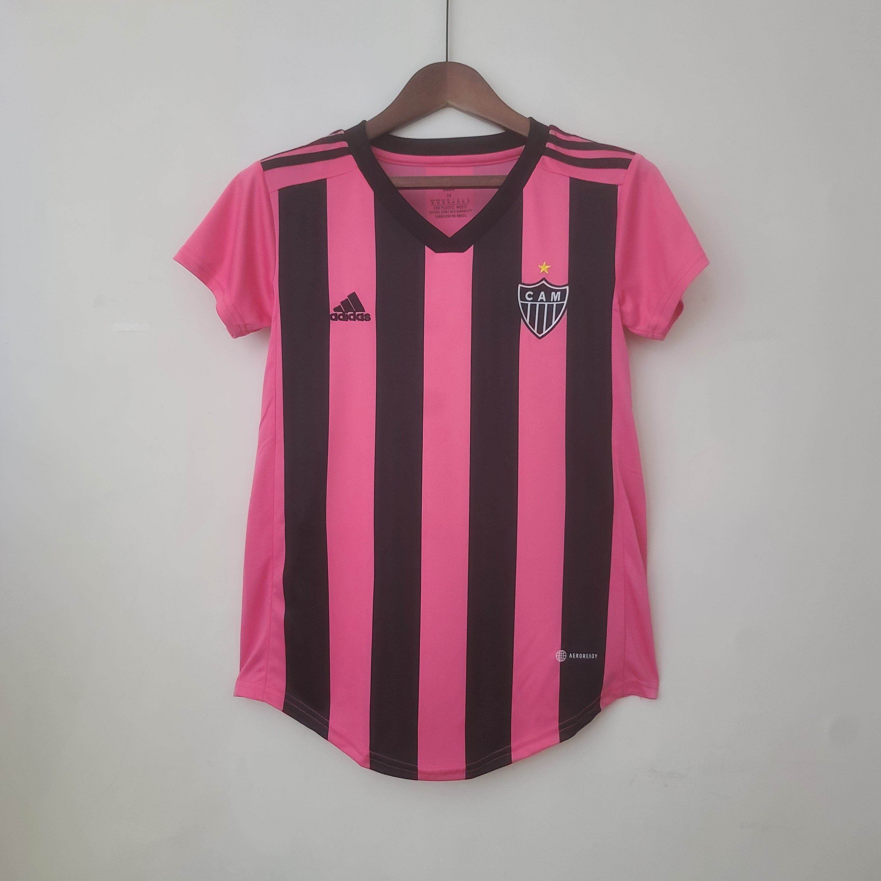 CAMISETA ATLETICO MINEIRO ROSA 23/24 MUJER (VERSIÓN FAN) - ZonaCamisetas
