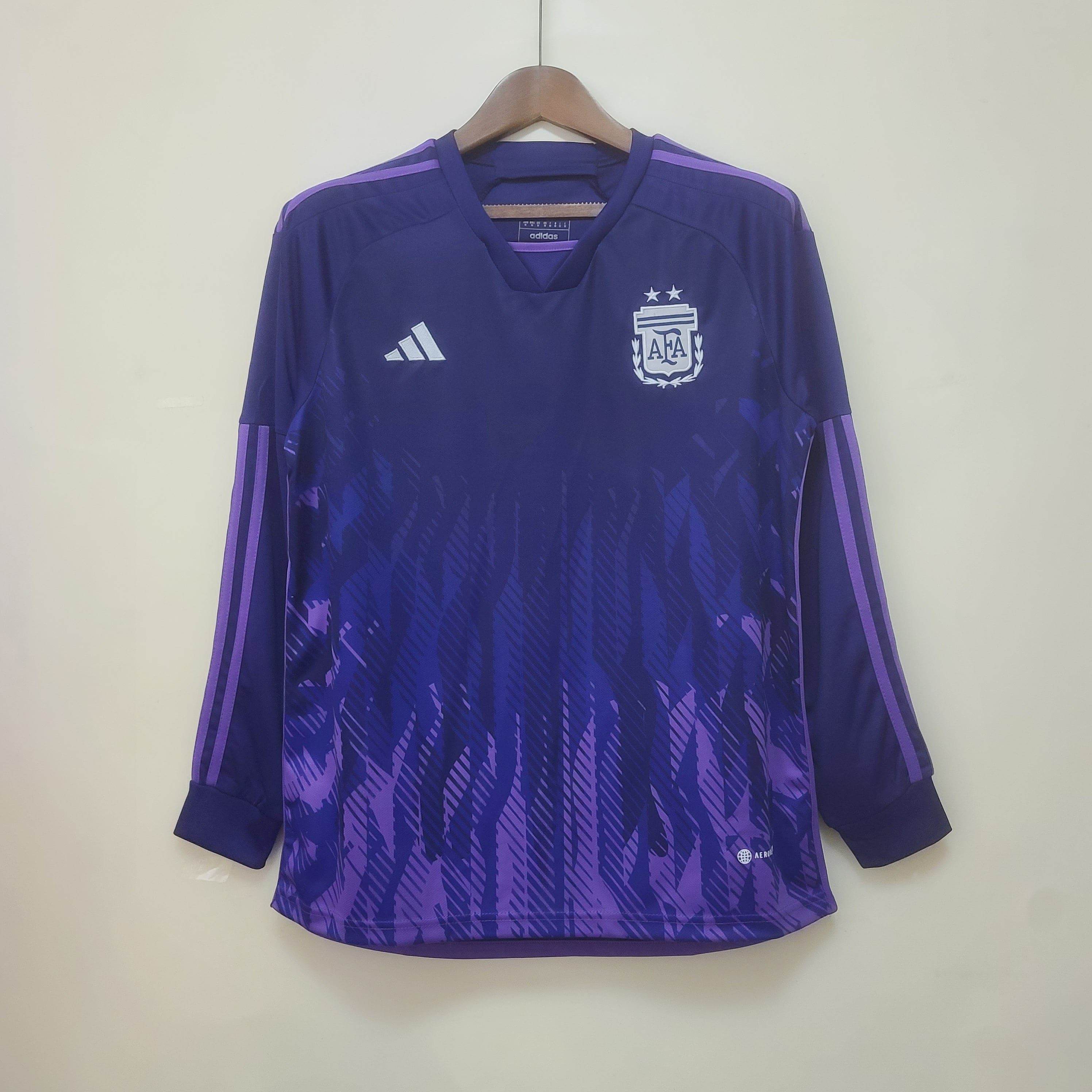 CAMISETA ARGENTINA MUNDIAL II HOMBRE MANGA LARGA (VERSIÓN FAN) - ZonaCamisetas
