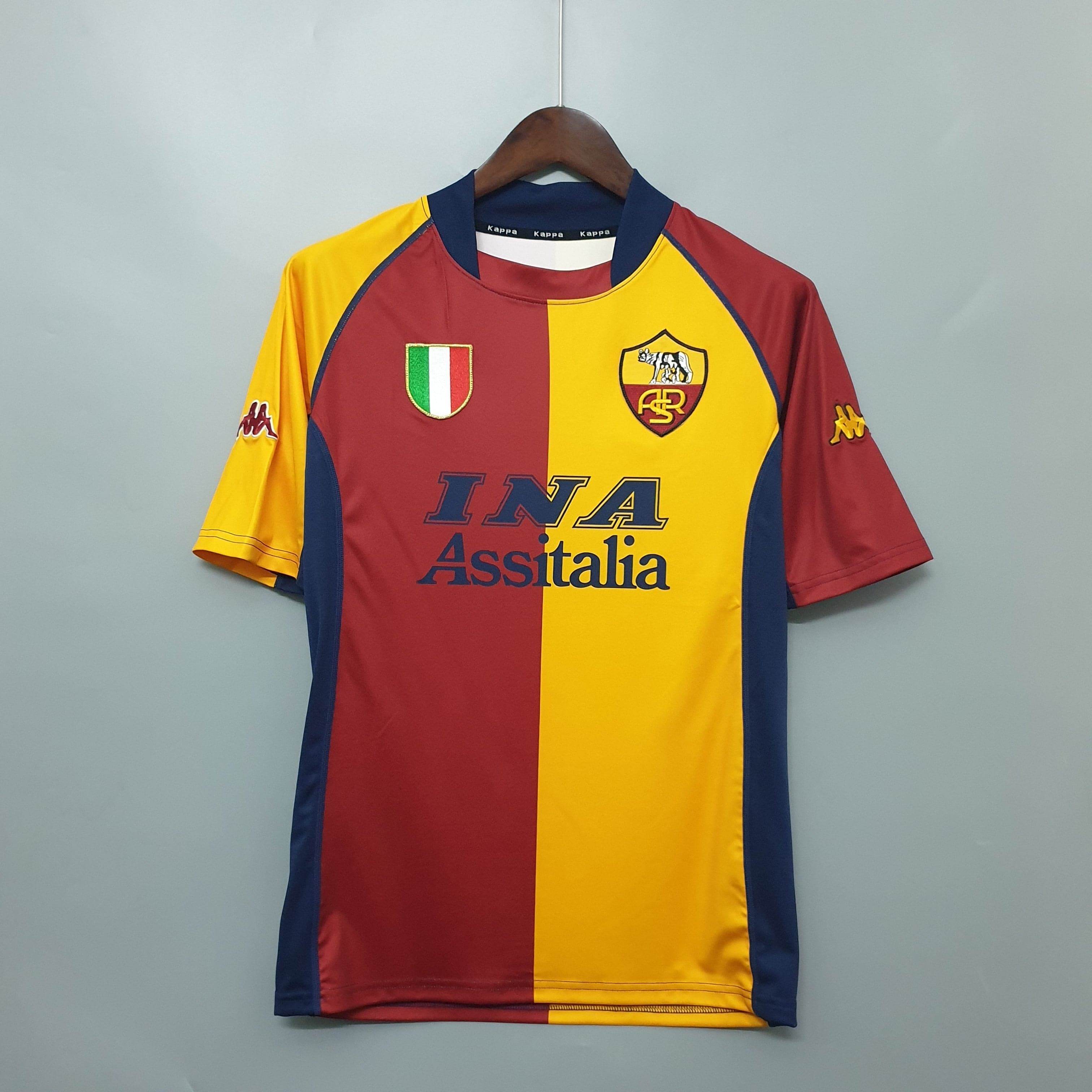 CAMISETA ROMA I 01/02 HOMBRE (RETRO) - ZonaCamisetas