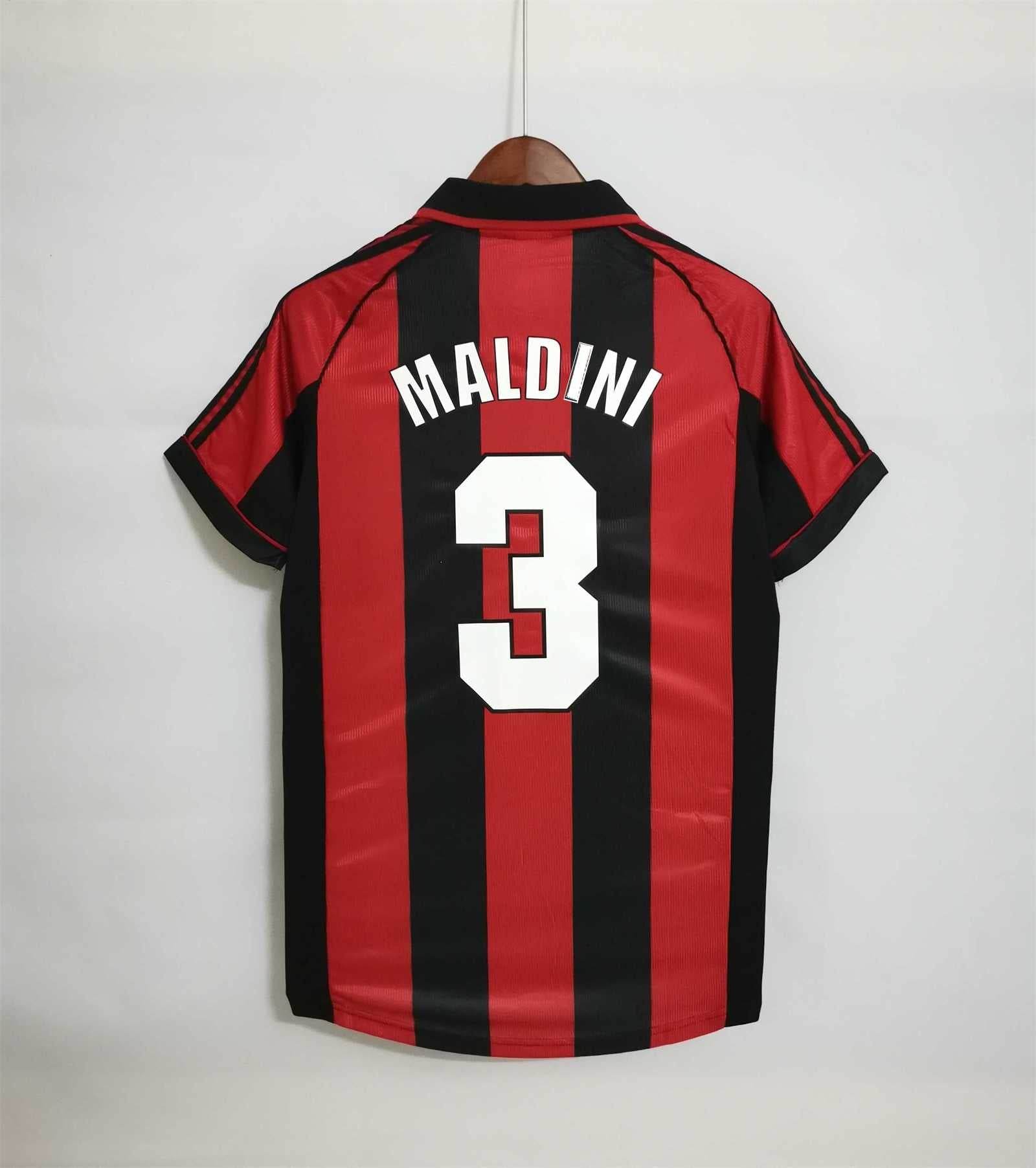 CAMISETA AC MILAN I 98/00 HOMBRE (RETRO) - ZonaCamisetas