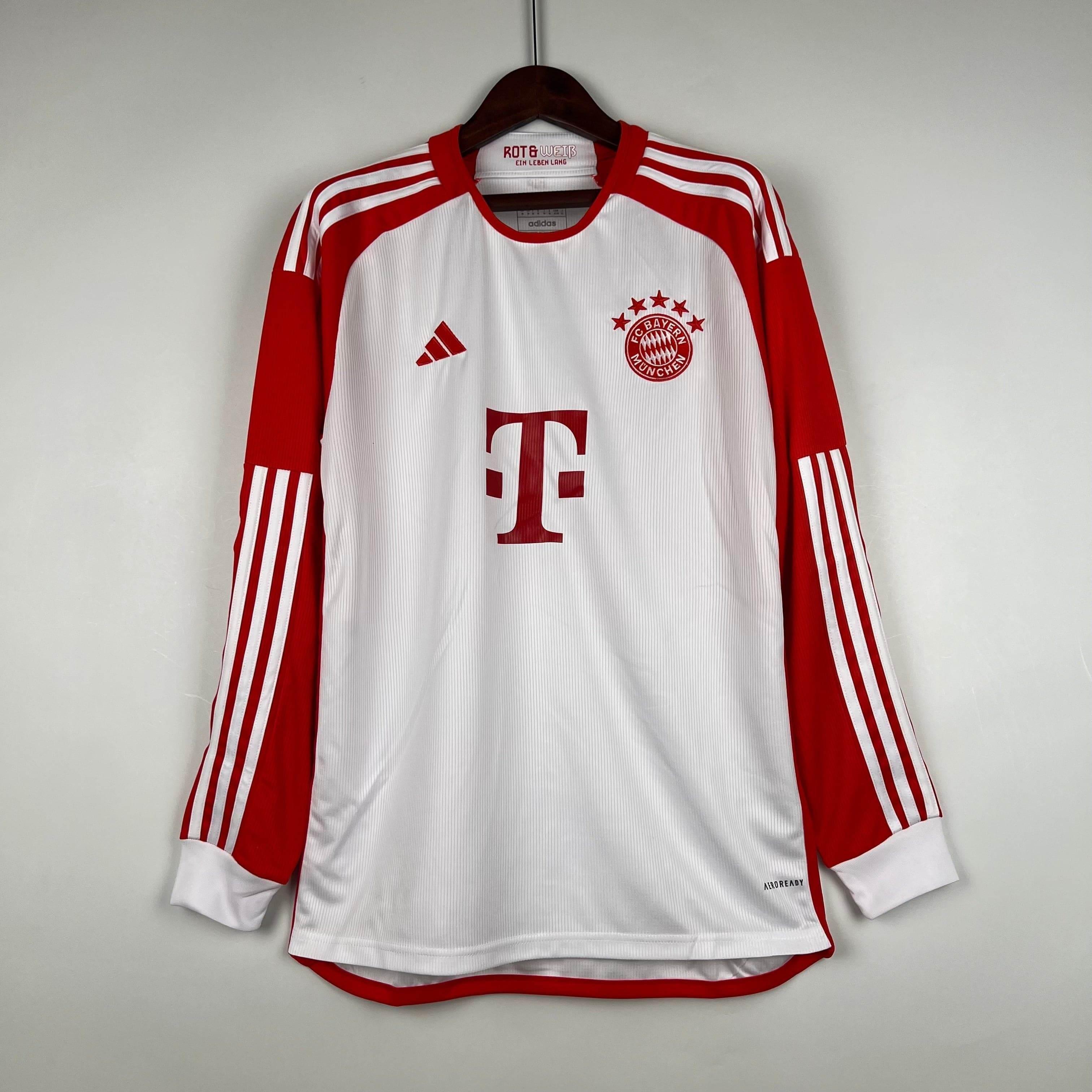CAMISETA BAYERN DE MUNICH I 23/24 HOMBRE MANGA LARGA (VERSIÓN FAN) - ZonaCamisetas