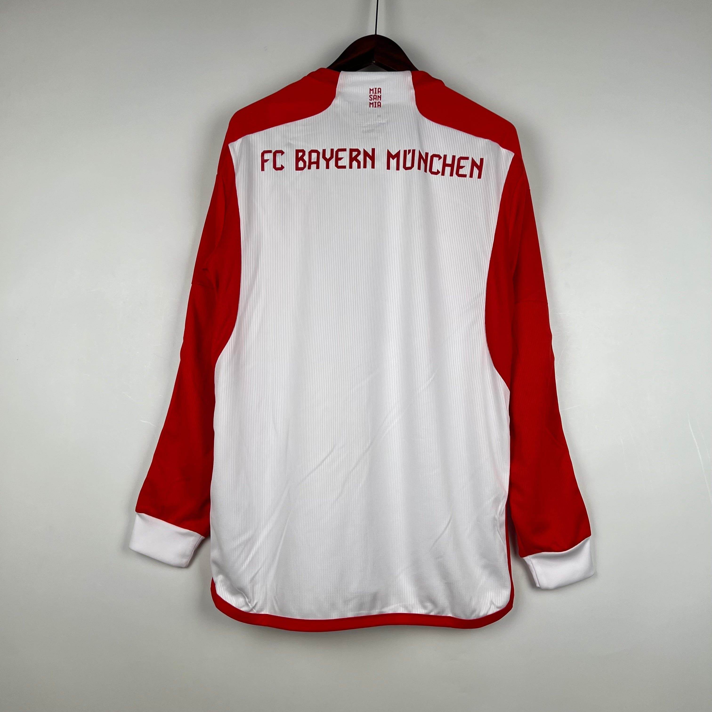 CAMISETA BAYERN DE MUNICH I 23/24 HOMBRE MANGA LARGA (VERSIÓN FAN) - ZonaCamisetas