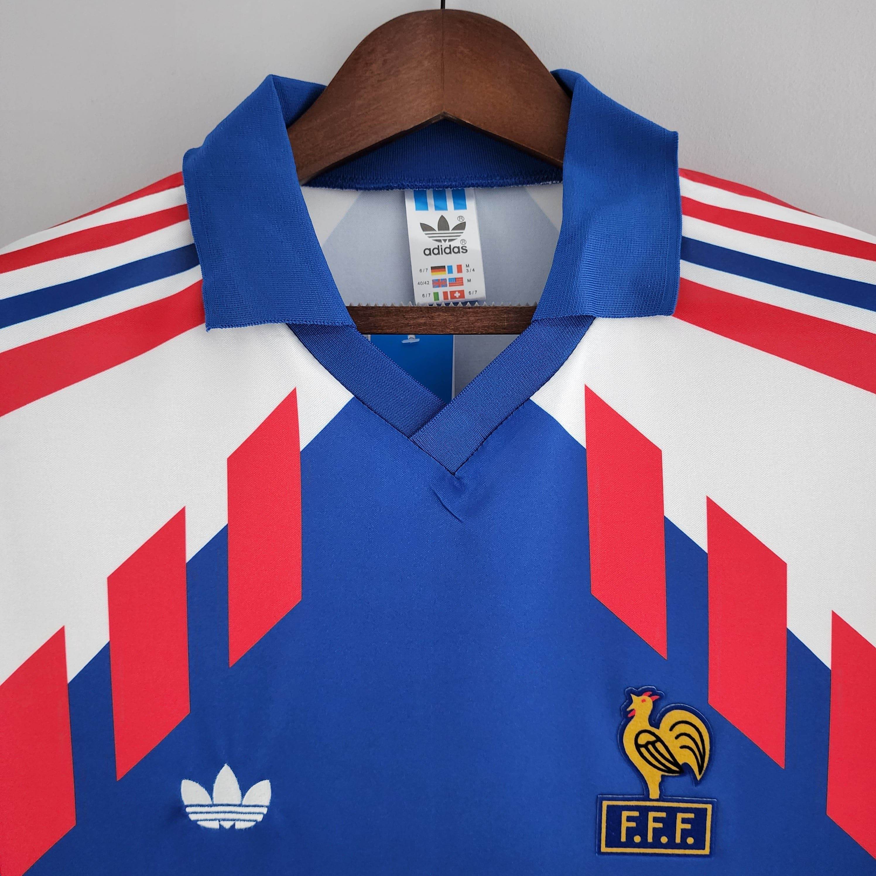 CAMISETA FRANCIA I 88/89 HOMBRE (RETRO) - ZonaCamisetas