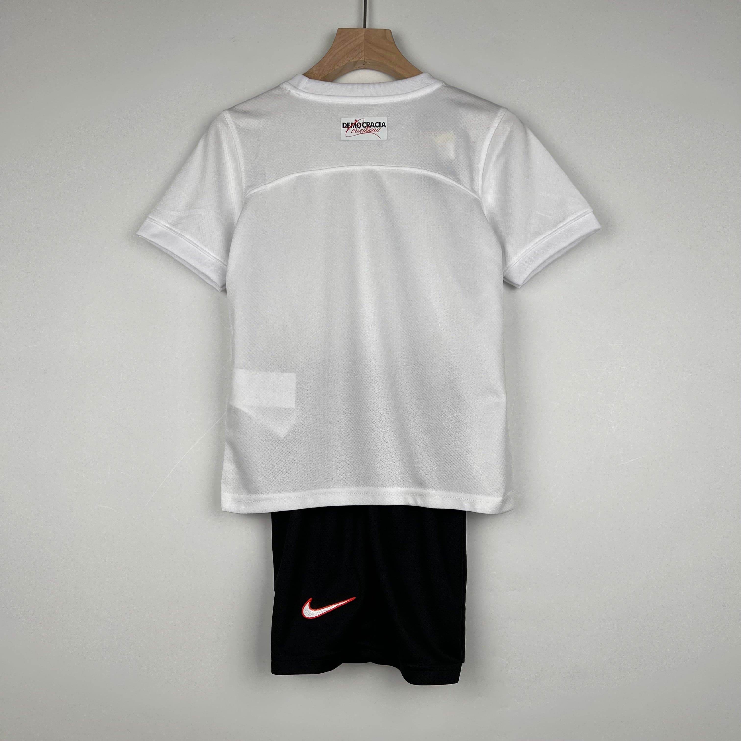 CAMISETA CORINTHIANS I 23/24 CONJUNTO INFANTIL - ZonaCamisetas