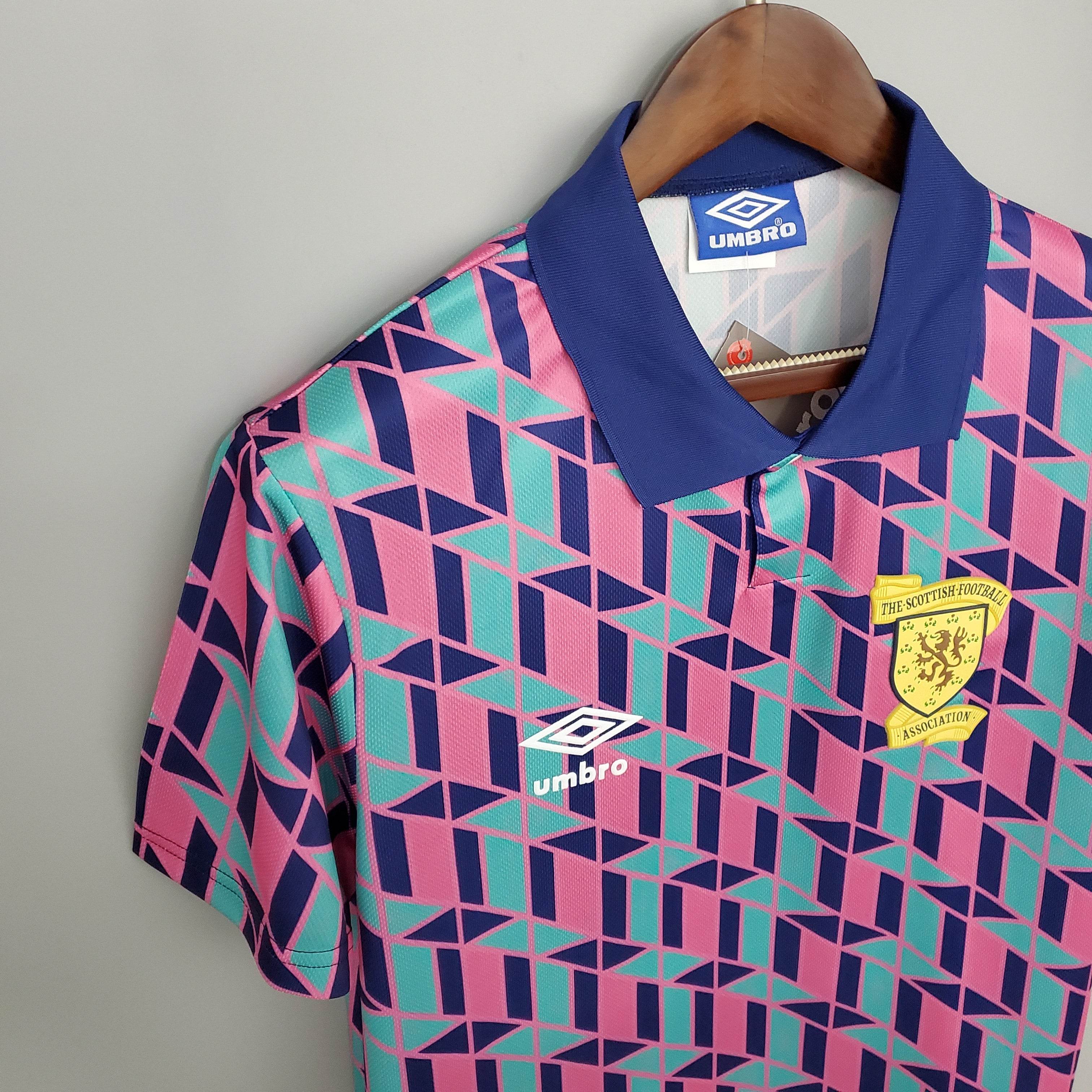 CAMISETA SCOTLAND 88/89 HOMBRE (RETRO) - ZonaCamisetas