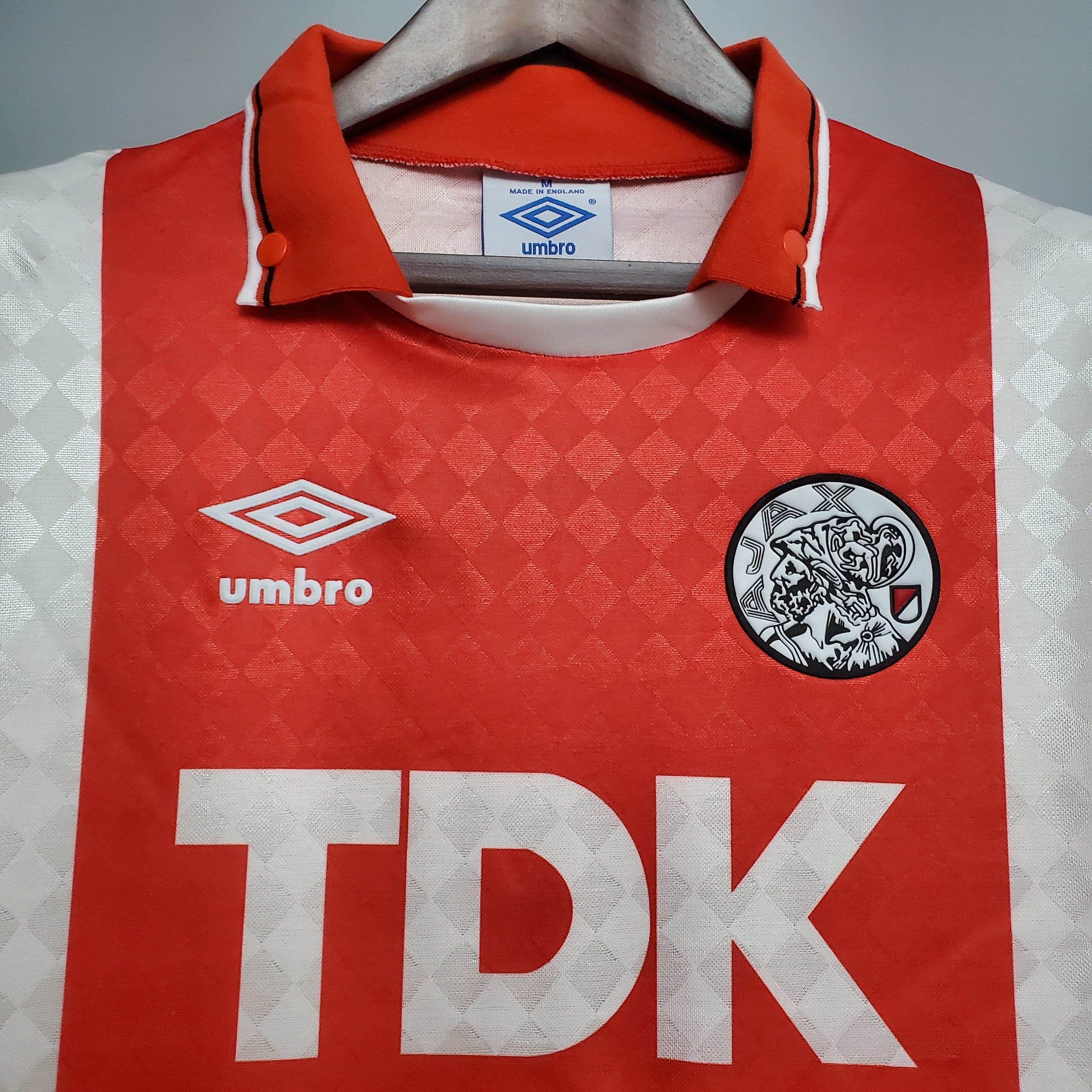CAMISETA AJAX I 90/91 HOMBRE (RETRO) - ZonaCamisetas