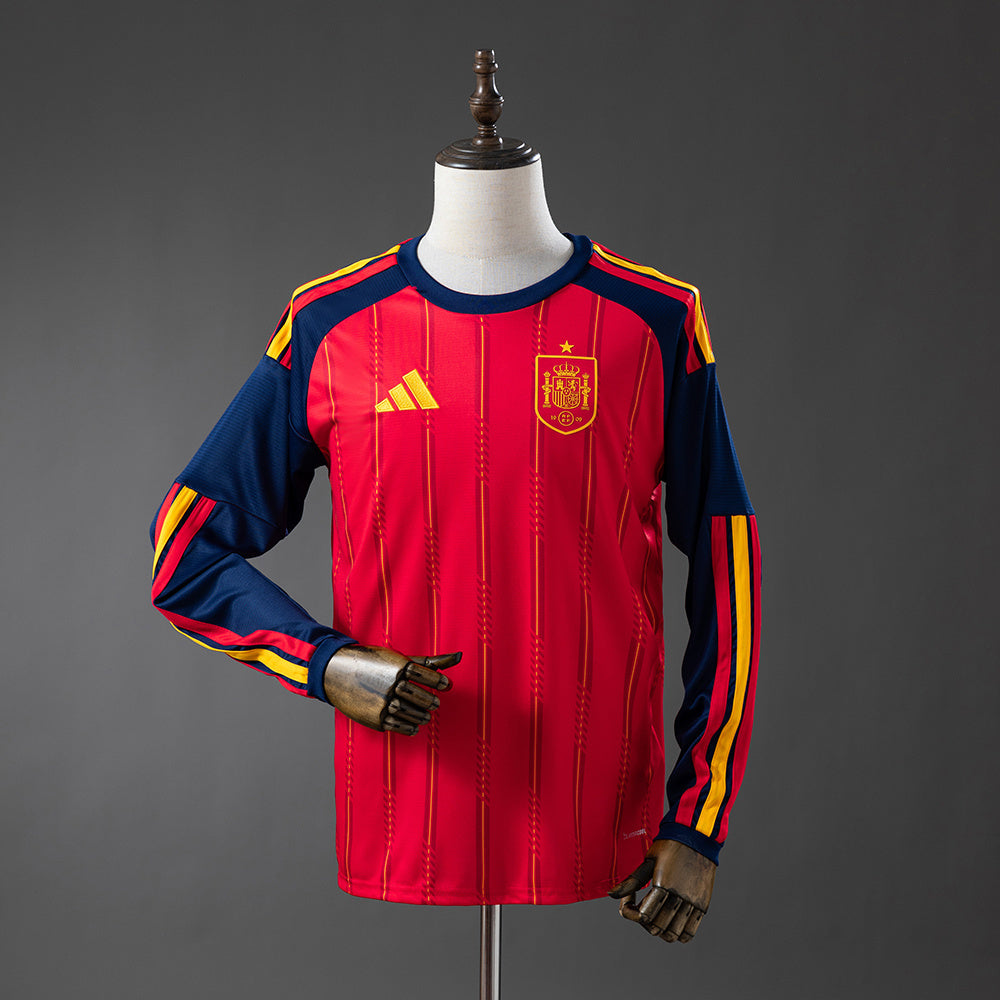 CAMISETA ESPAÑA I 2026 MANGA LARGA HOMBRE (VERSIÓN FAN)