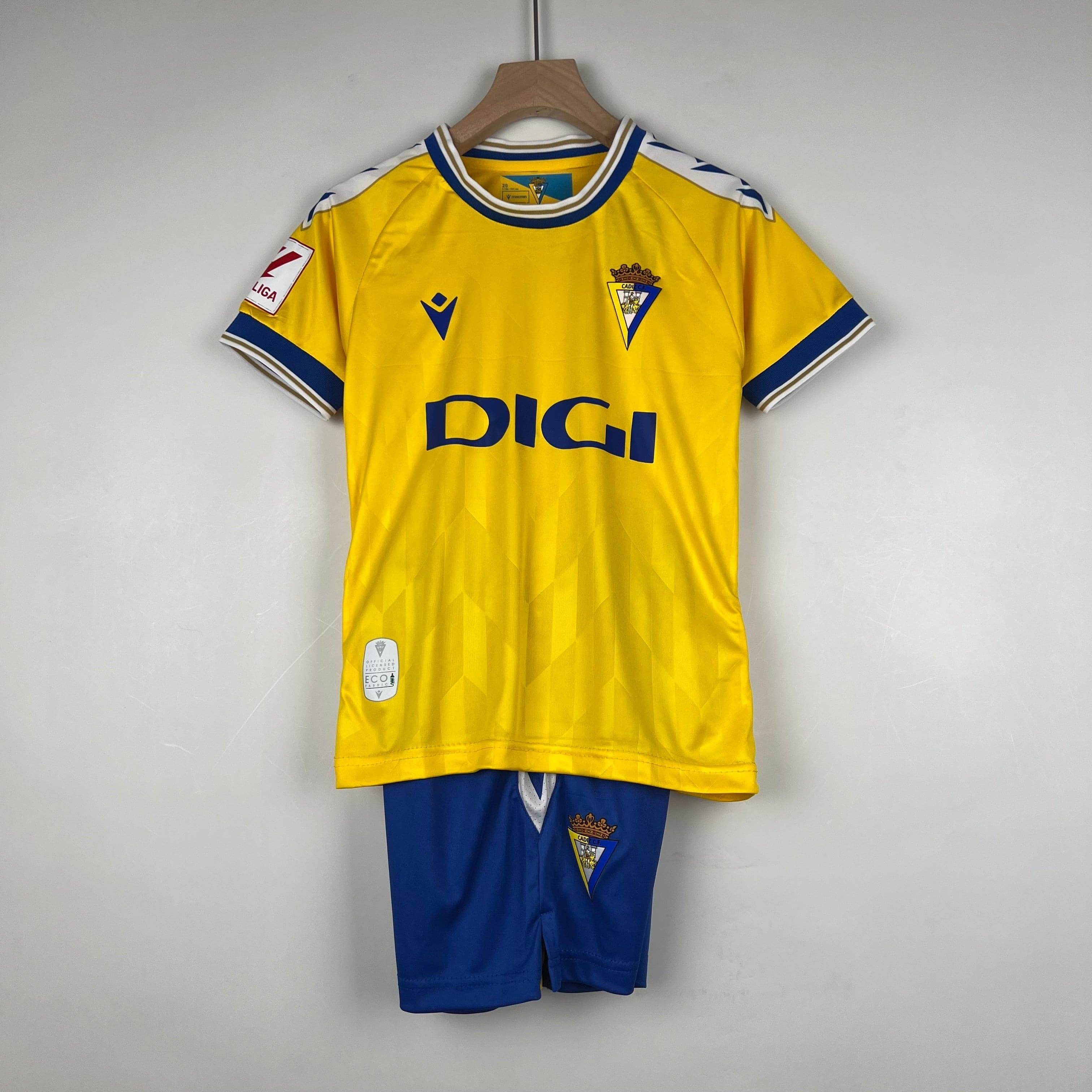 CAMISETA CADIZ I 23/24 CONJUNTO INFANTIL - ZonaCamisetas
