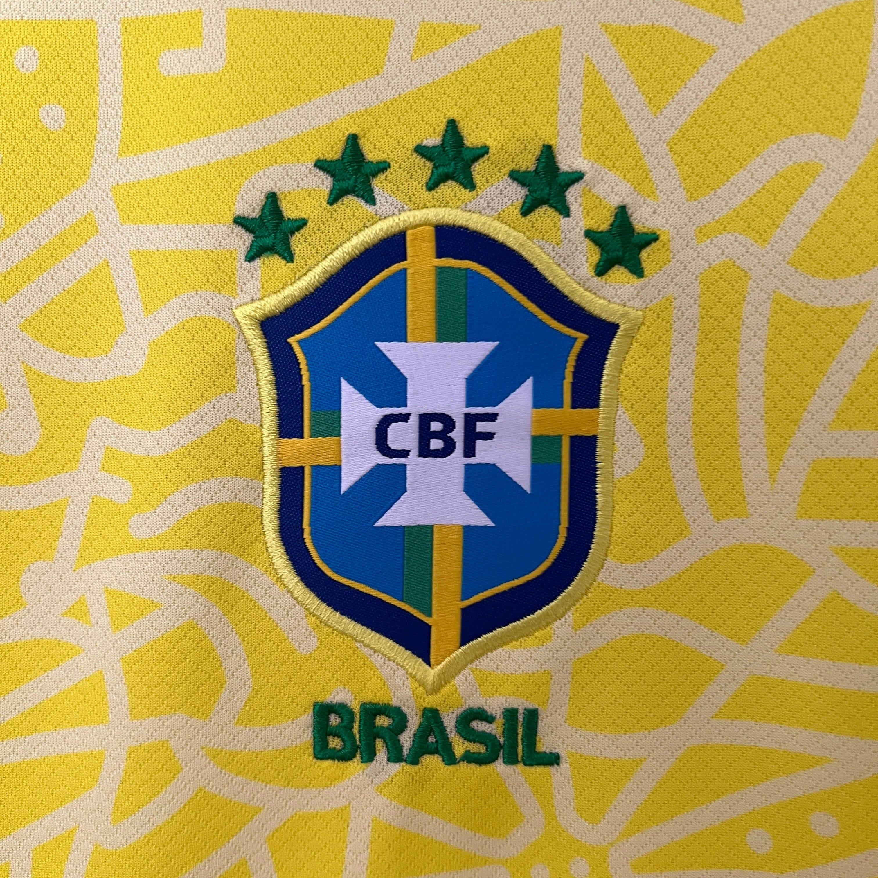 CAMISETA BRASIL I 2024 MUJER (VERSIÓN FAN) - ZonaCamisetas