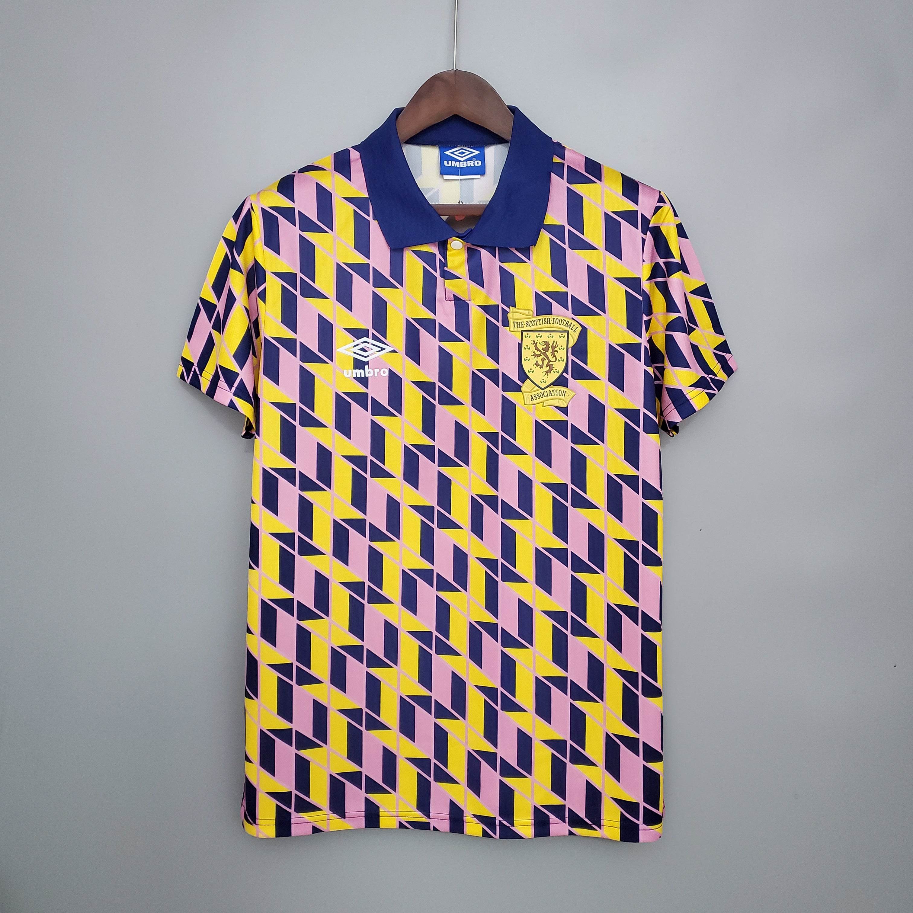 CAMISETA SCOTLAND 88/89 HOMBRE (RETRO) - ZonaCamisetas