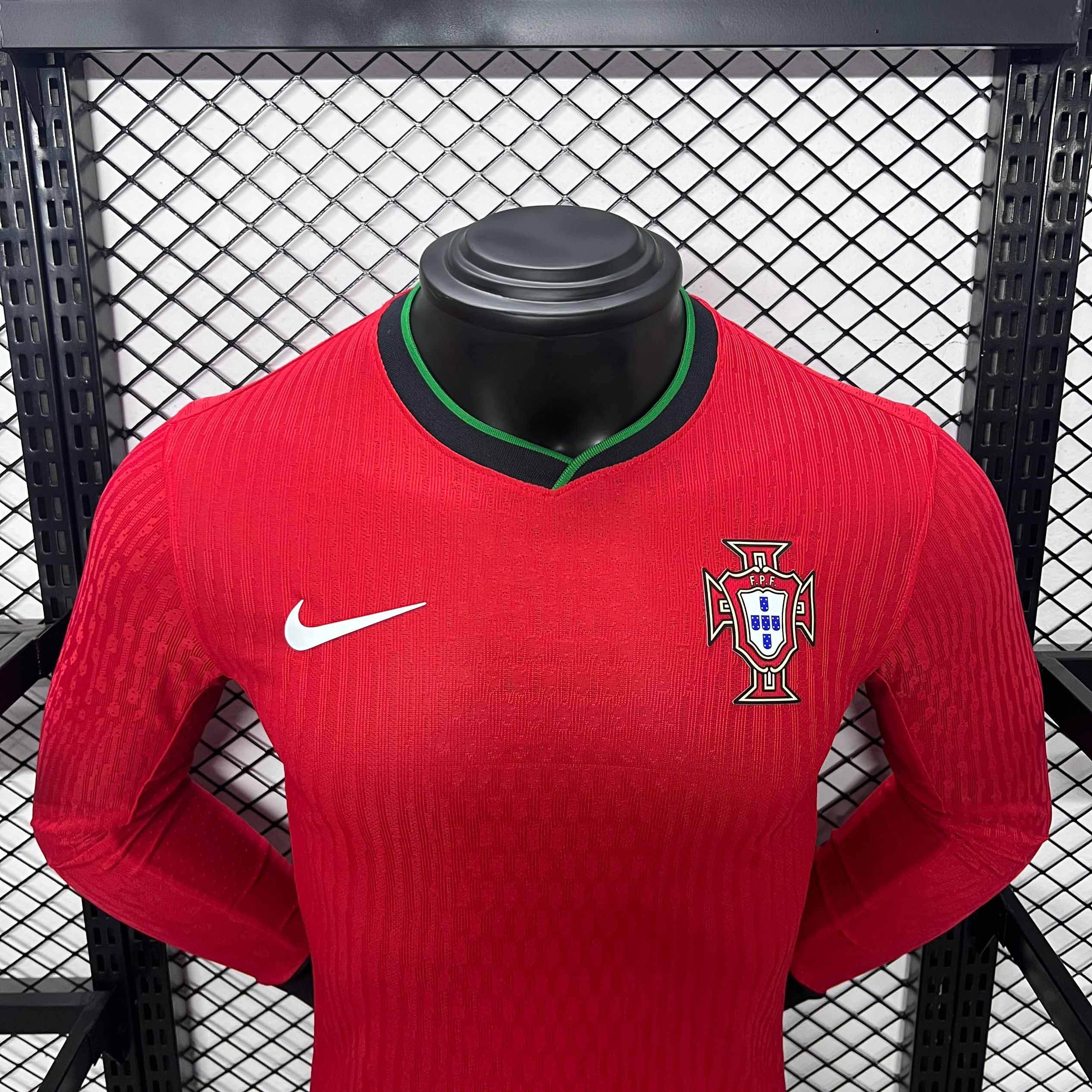 CAMISETA PORTUGAL I EURO 2024 HOMBRE MANGA LARGA (VERSIÓN JUGADOR) - ZonaCamisetas