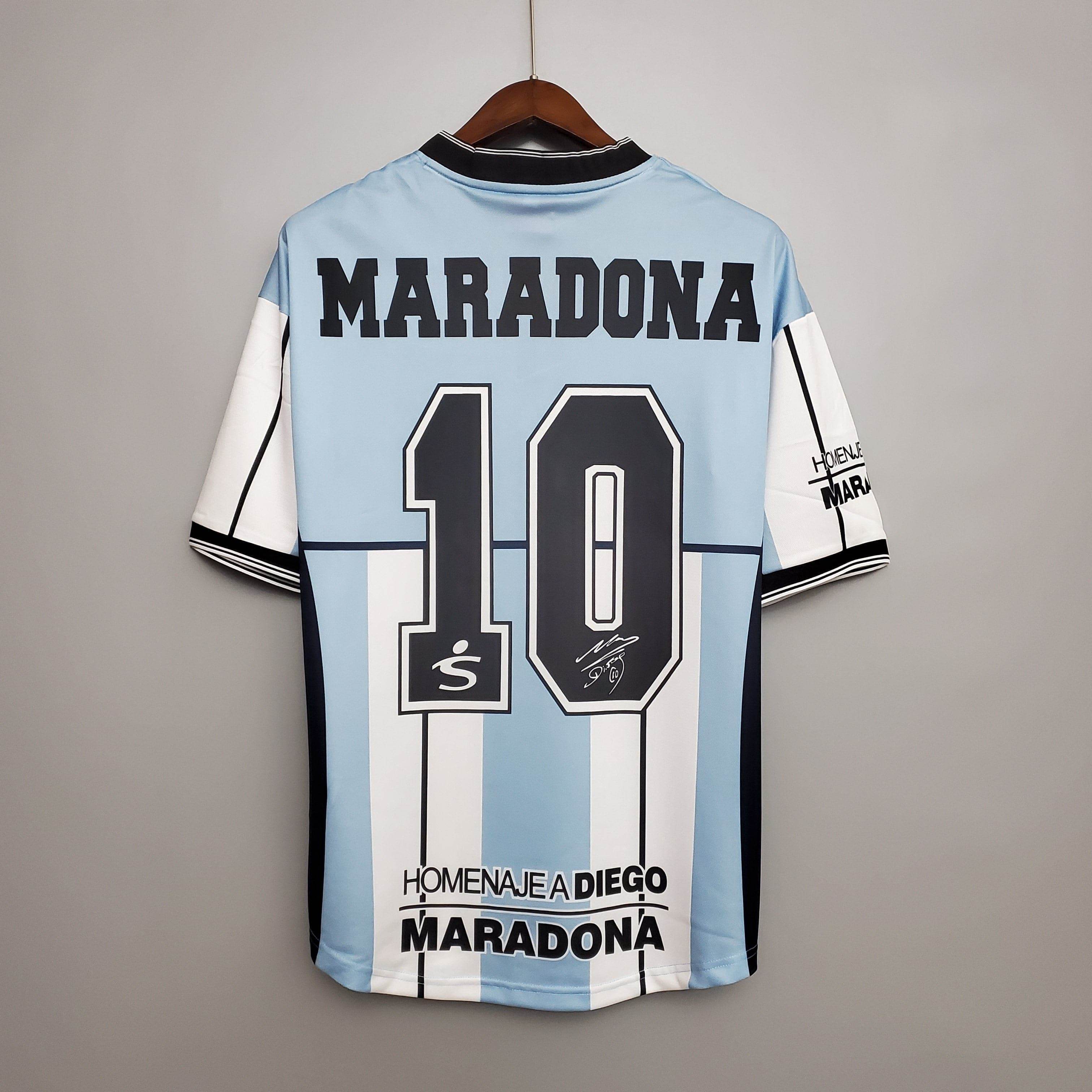 CAMISETA ARGENTINA EDICIÓN COMEMORATIVA I 2001 HOMBRE (RETRO) - ZonaCamisetas