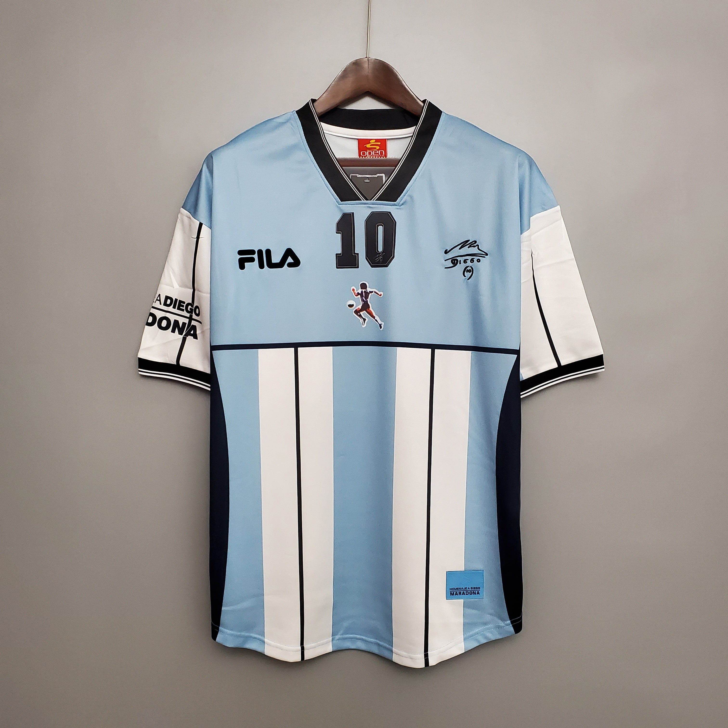 CAMISETA ARGENTINA EDICIÓN COMEMORATIVA I 2001 HOMBRE (RETRO) - ZonaCamisetas