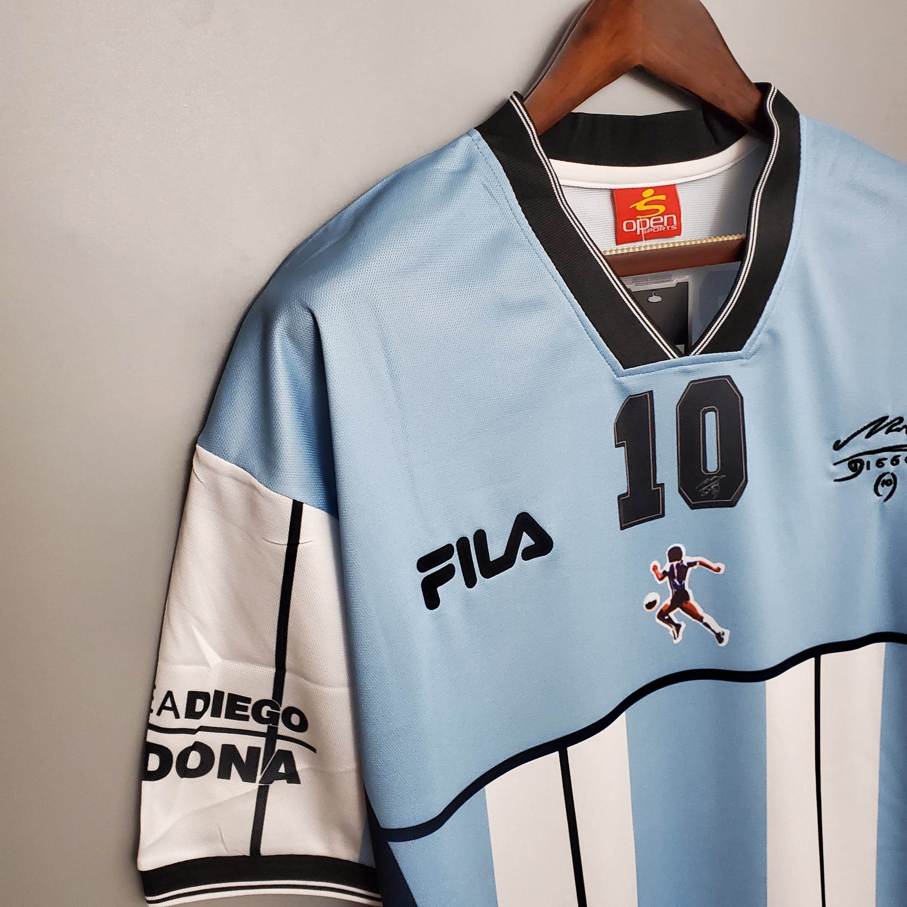 CAMISETA ARGENTINA EDICIÓN COMEMORATIVA I 2001 HOMBRE (RETRO) - ZonaCamisetas
