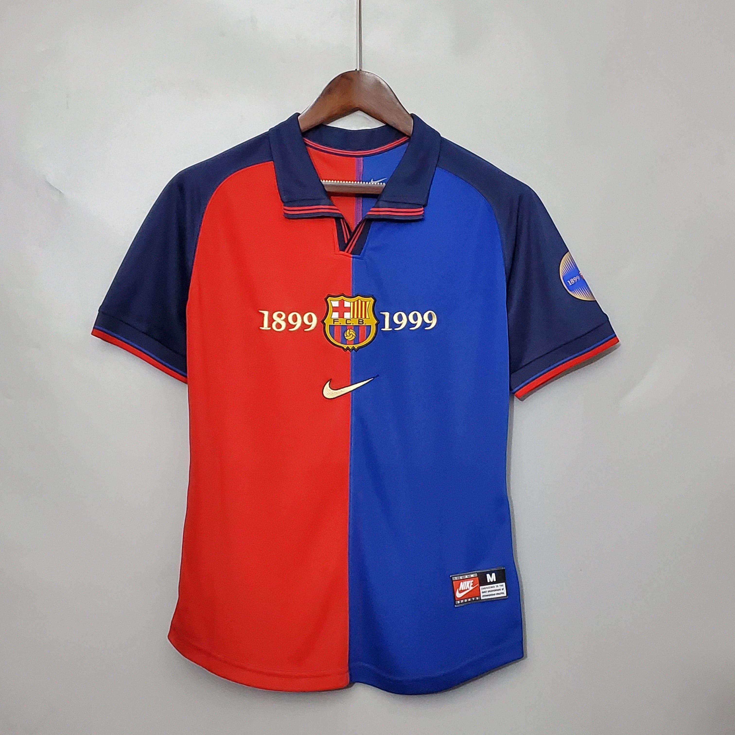 CAMISETA BARCELONA I EDICIÓN ESPECIAL 100° HOMBRE (RETRO) - ZonaCamisetas
