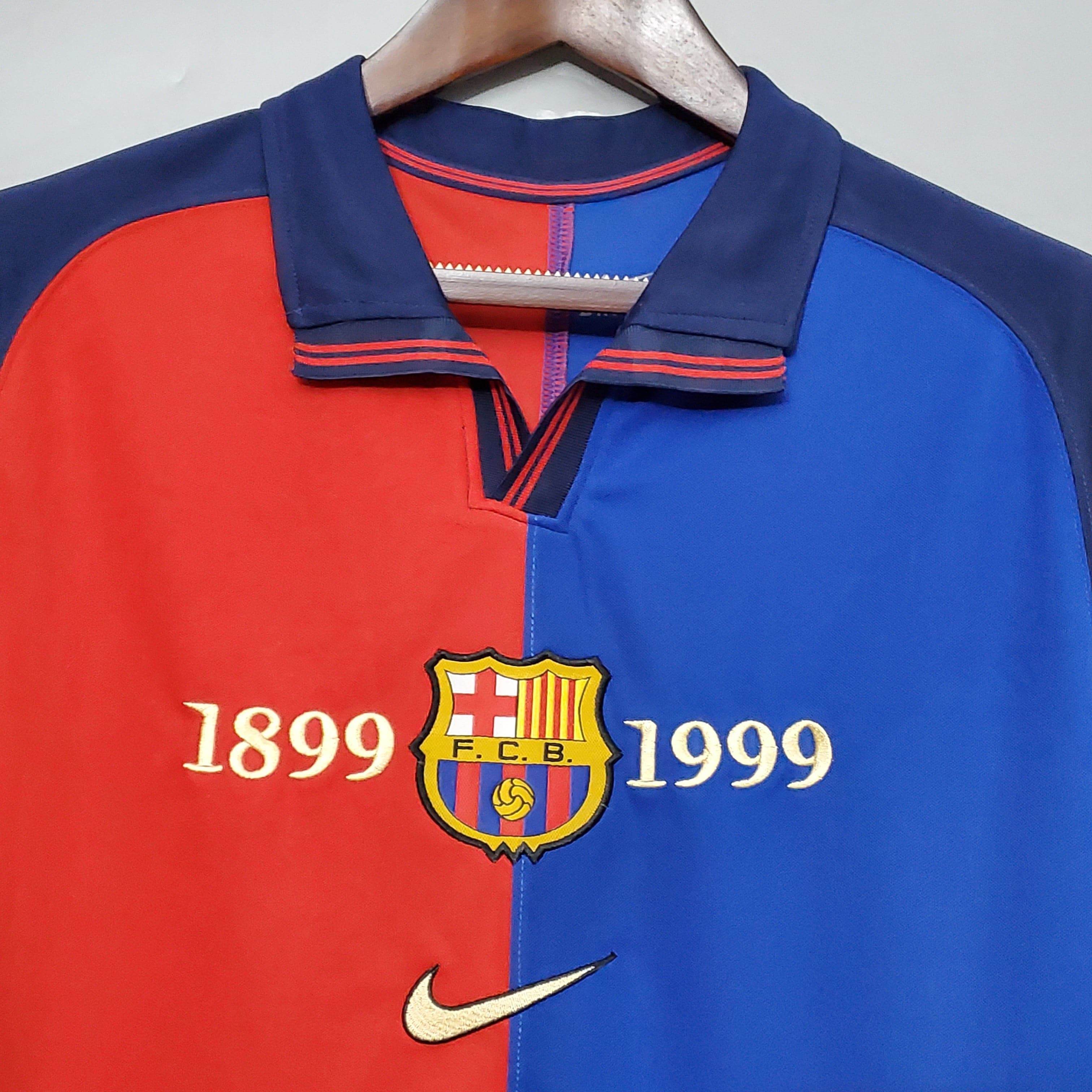 CAMISETA BARCELONA I EDICIÓN ESPECIAL 100° HOMBRE (RETRO) - ZonaCamisetas