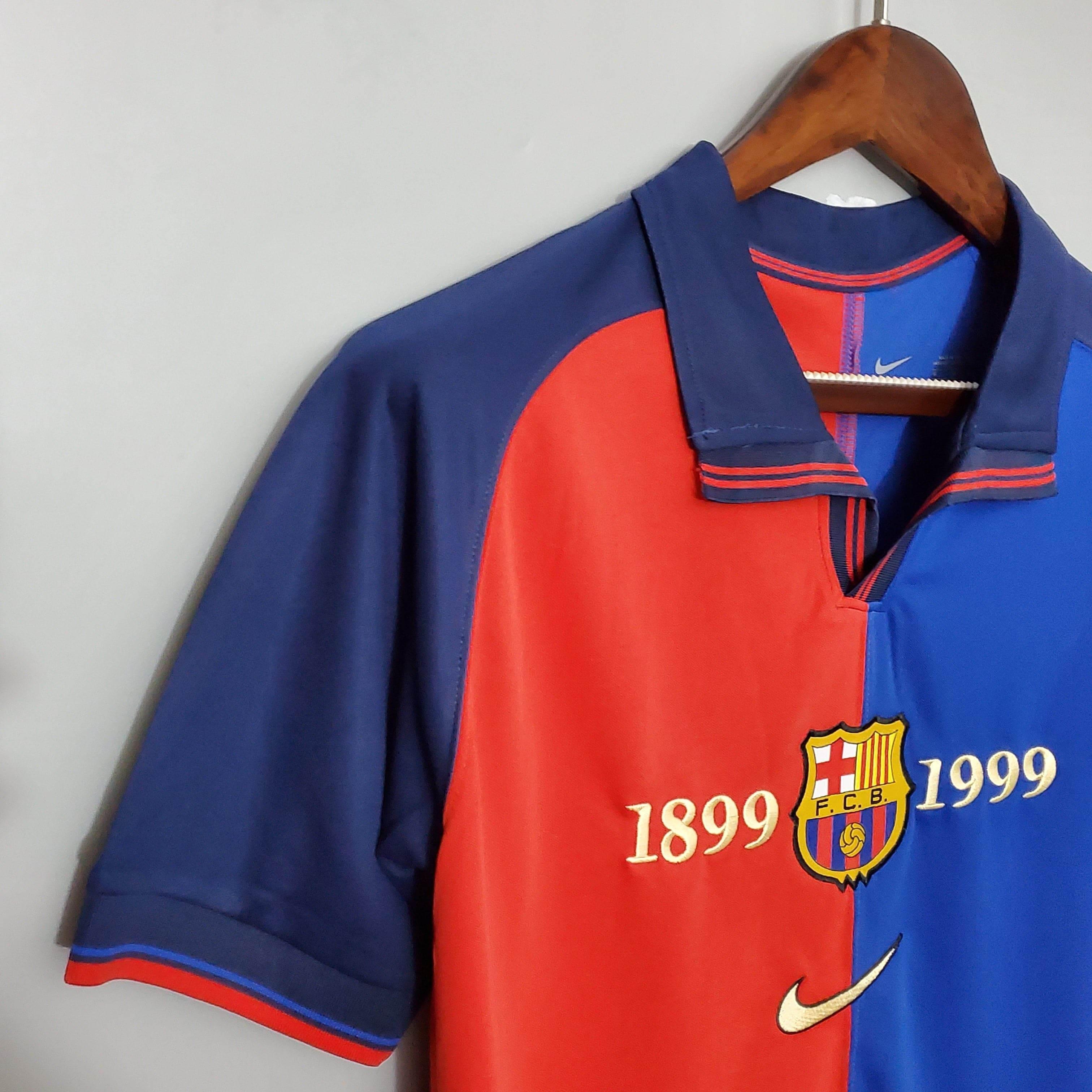 CAMISETA BARCELONA I EDICIÓN ESPECIAL 100° HOMBRE (RETRO) - ZonaCamisetas
