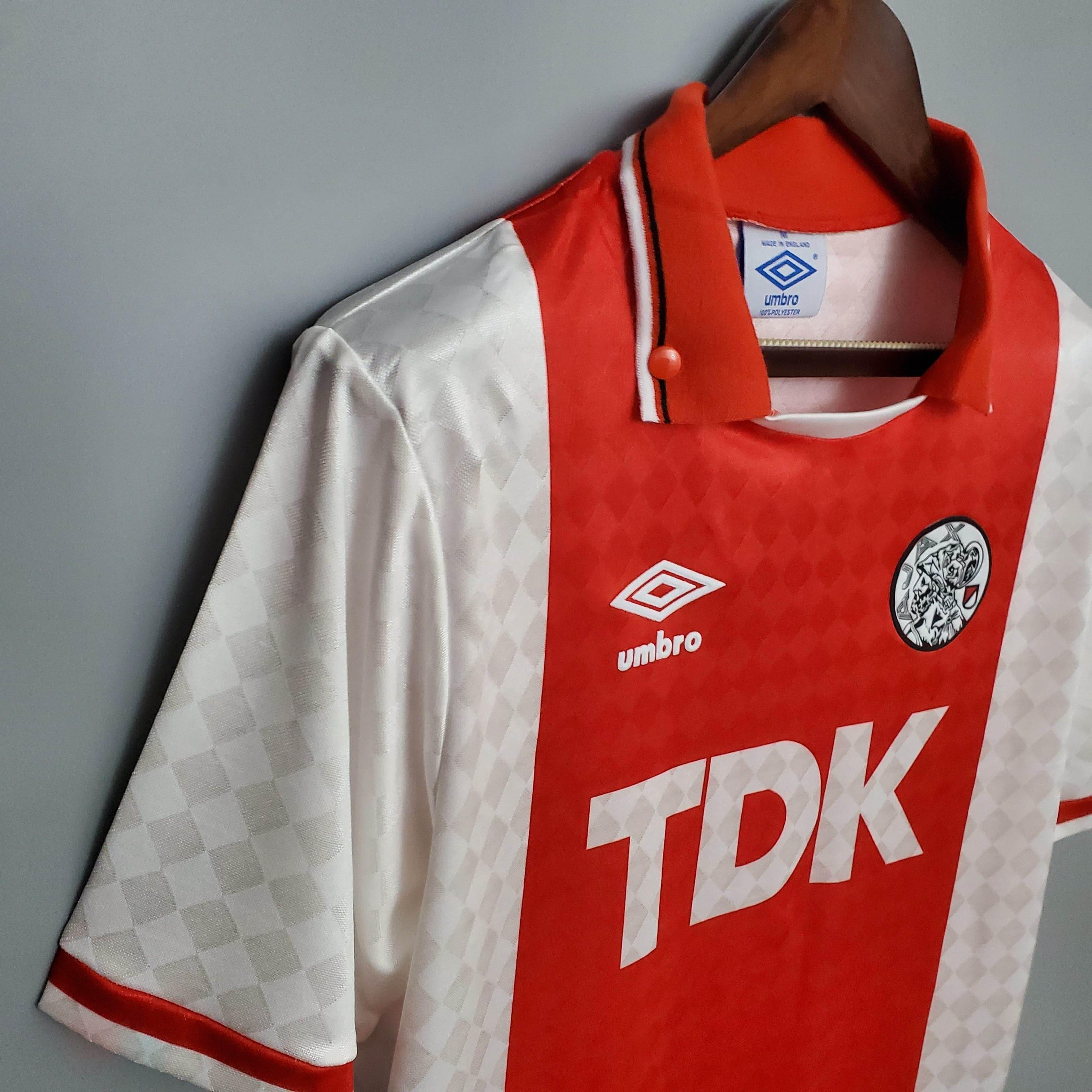 CAMISETA AJAX I 90/91 HOMBRE (RETRO) - ZonaCamisetas