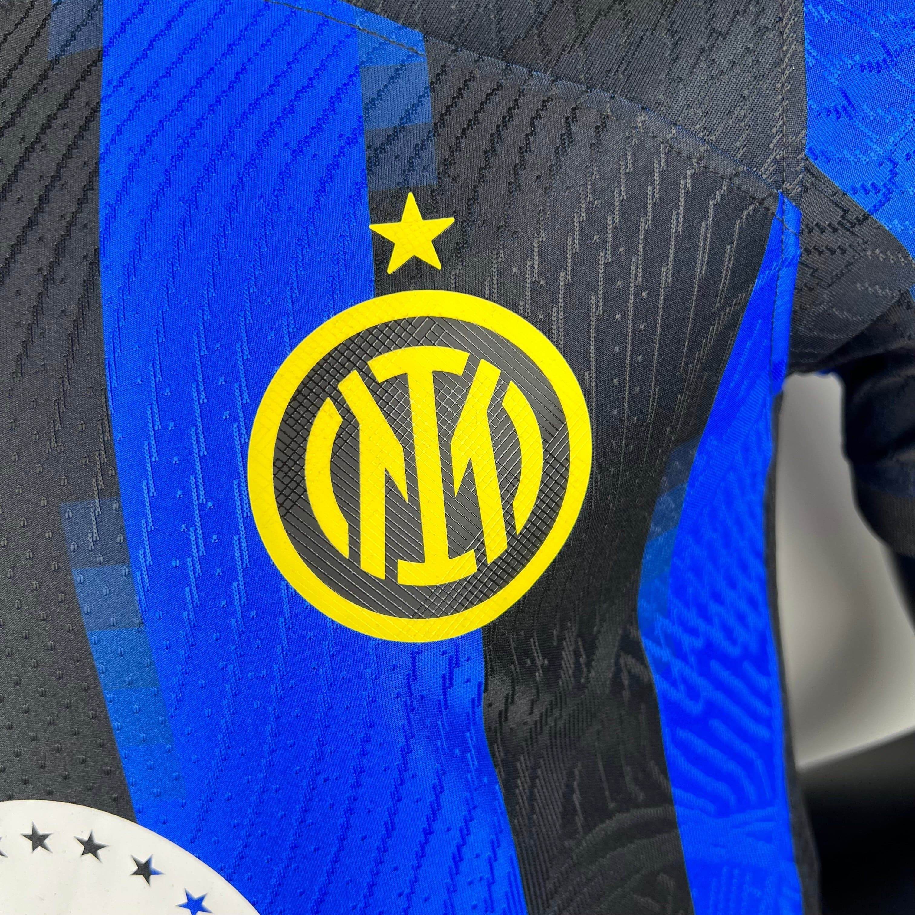 CAMISETA INTER DE MILAN I 23/24 HOMBRE (VERSIÓN JUGADOR) - ZonaCamisetas