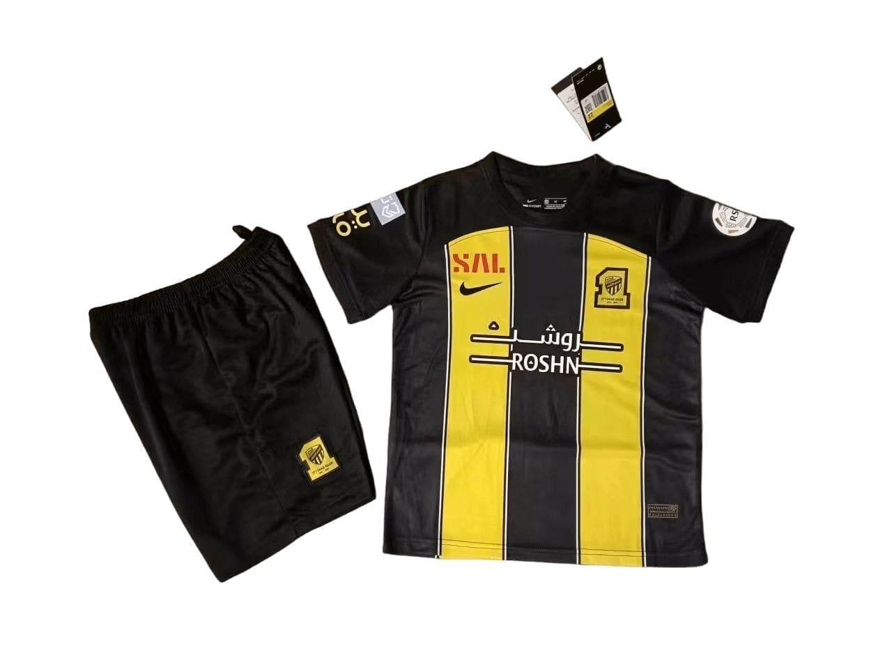 CAMISETA AL ITTIHAD I 23/24 CONJUNTO INFANTIL - ZonaCamisetas