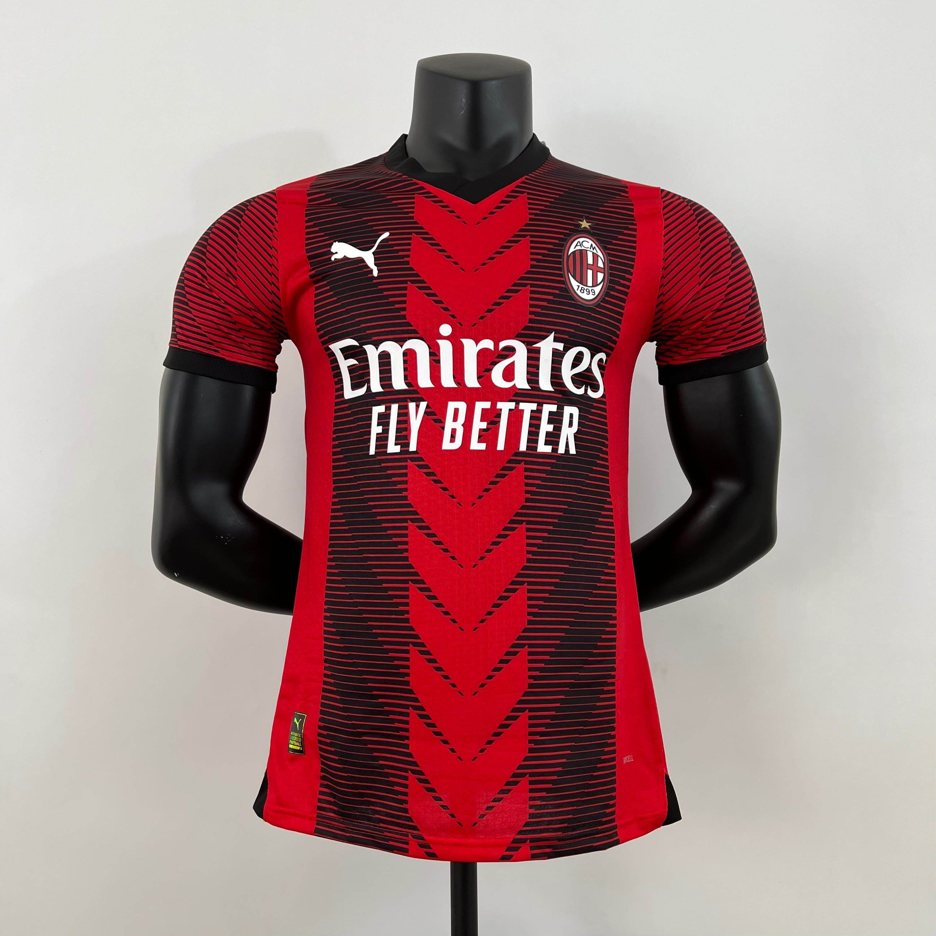 CAMISETA AC MILAN I 23/24 HOMBRE (VERSIÓN JUGADOR) - ZonaCamisetas