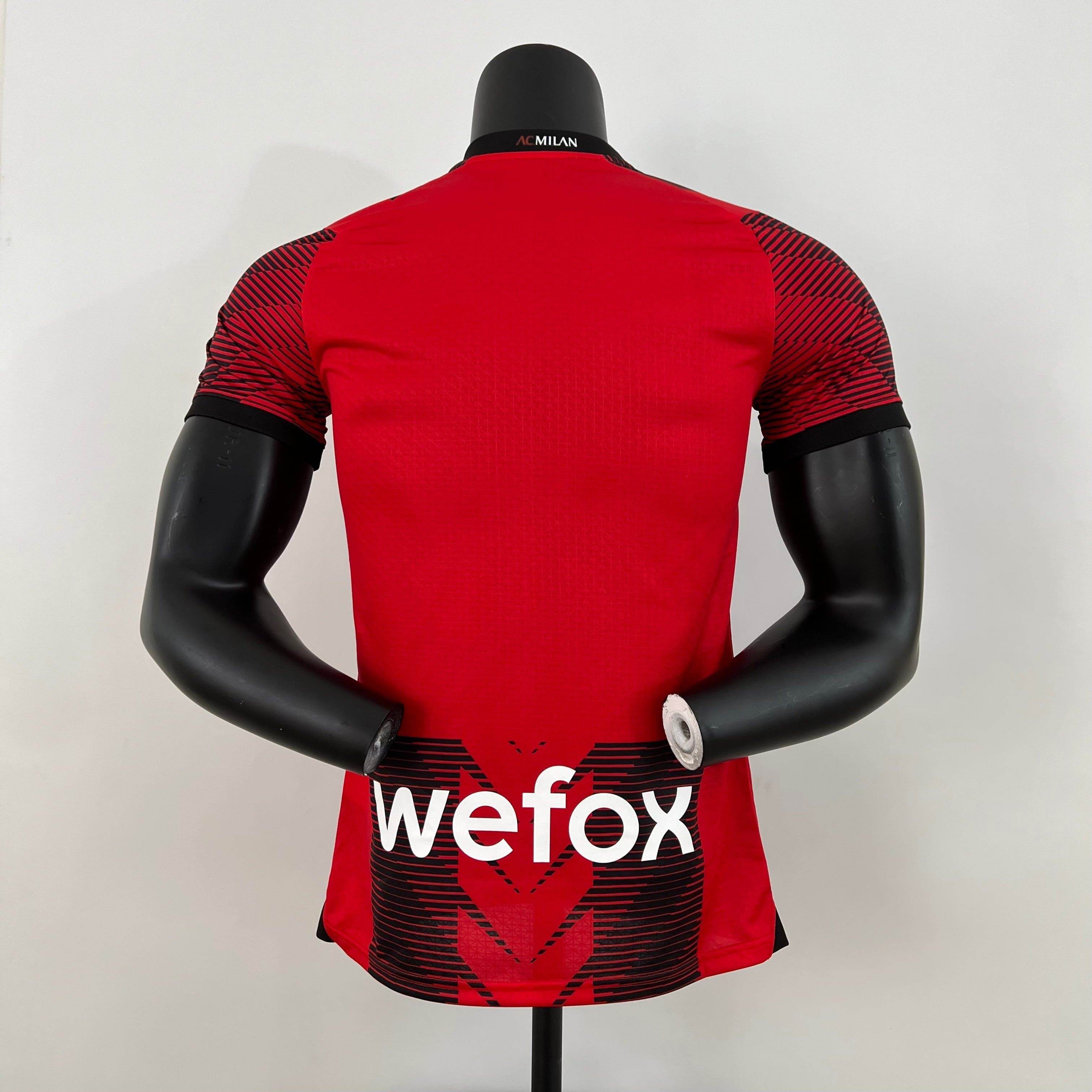 CAMISETA AC MILAN I 23/24 HOMBRE (VERSIÓN JUGADOR) - ZonaCamisetas