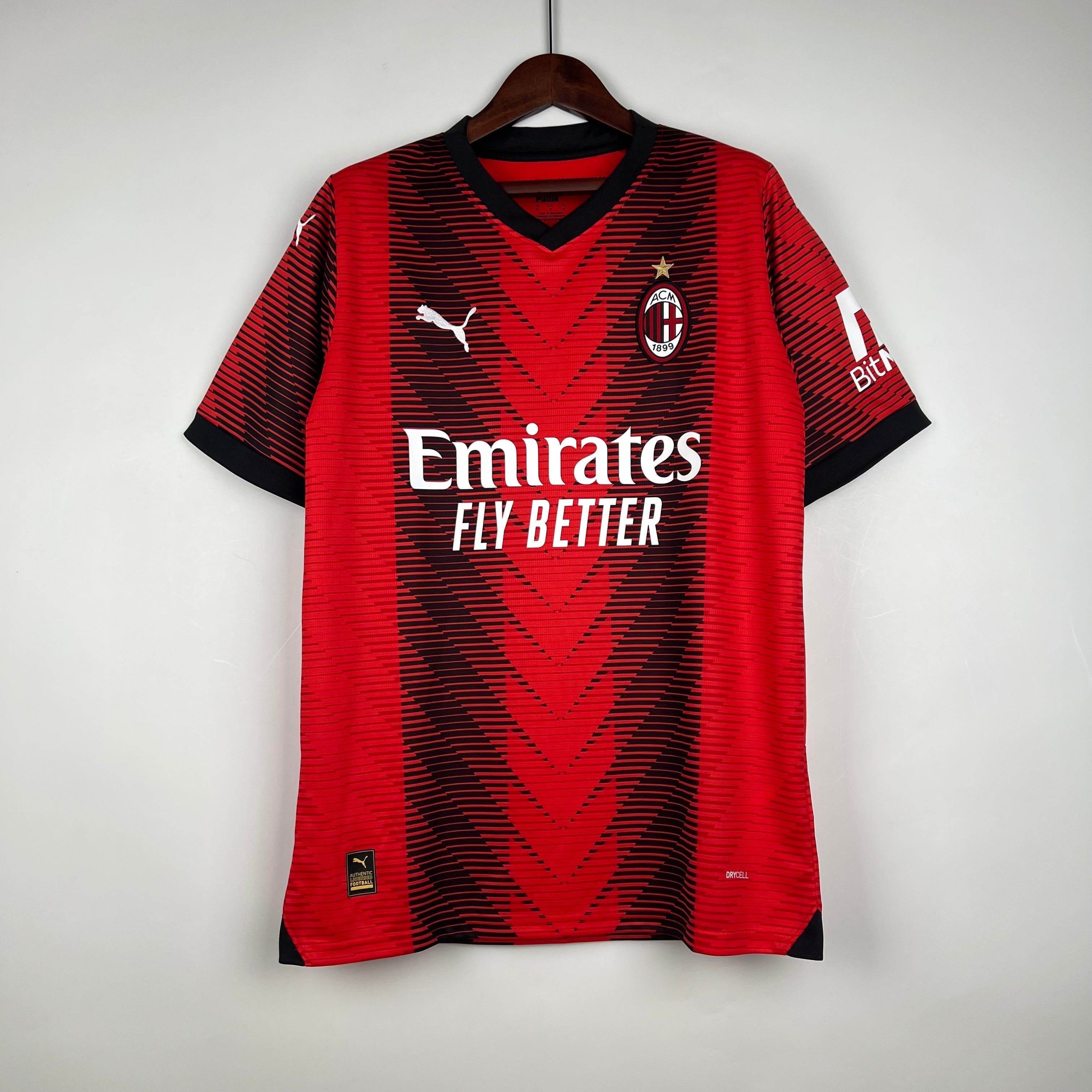 CAMISETA AC MILAN I 23/24 HOMBRE (VERSIÓN FAN) - ZonaCamisetas