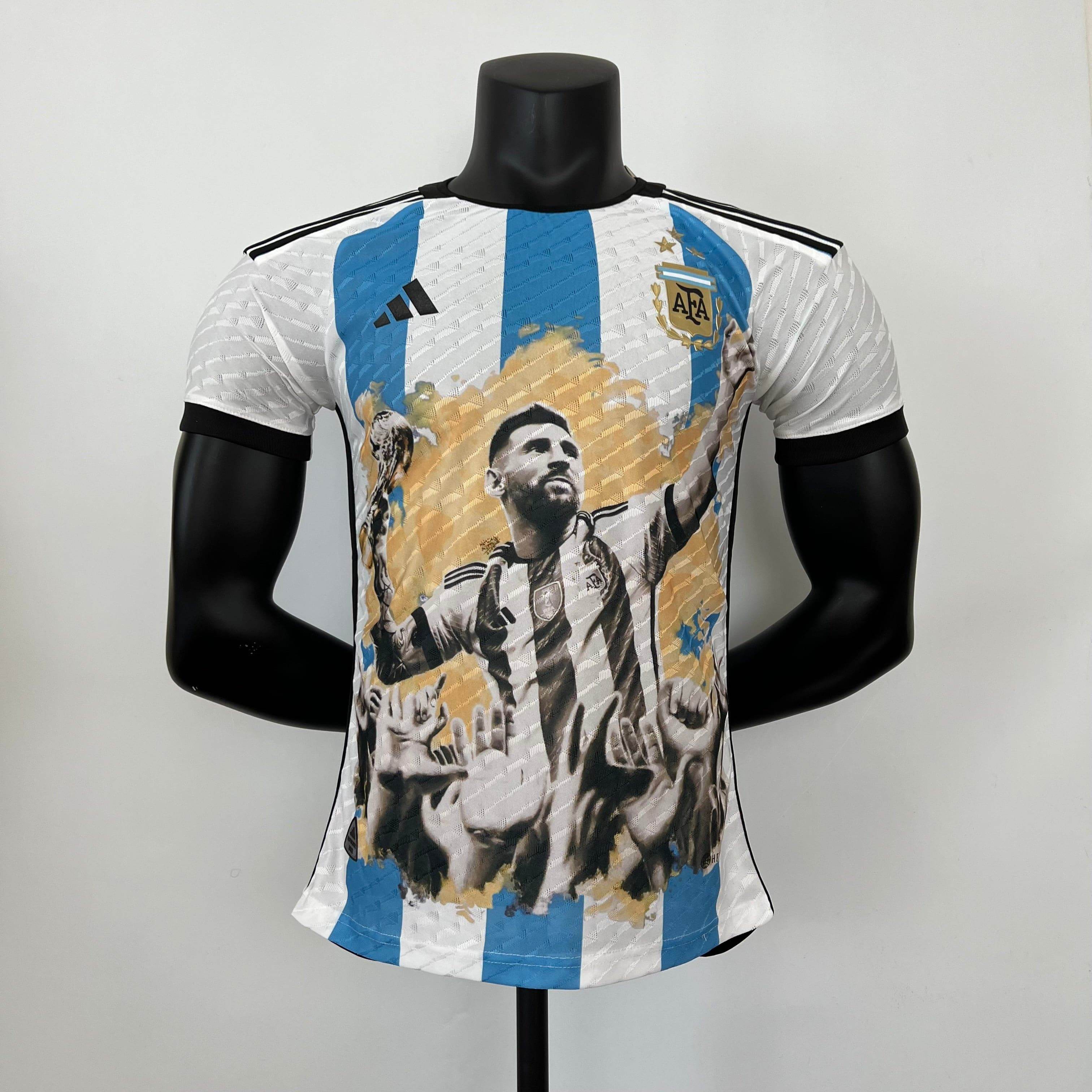 CAMISETA ARGENTINA EDICIÓN COMEMORATIVA III 23/24 HOMBRE (VERSIÓN JUGADOR) - ZonaCamisetas