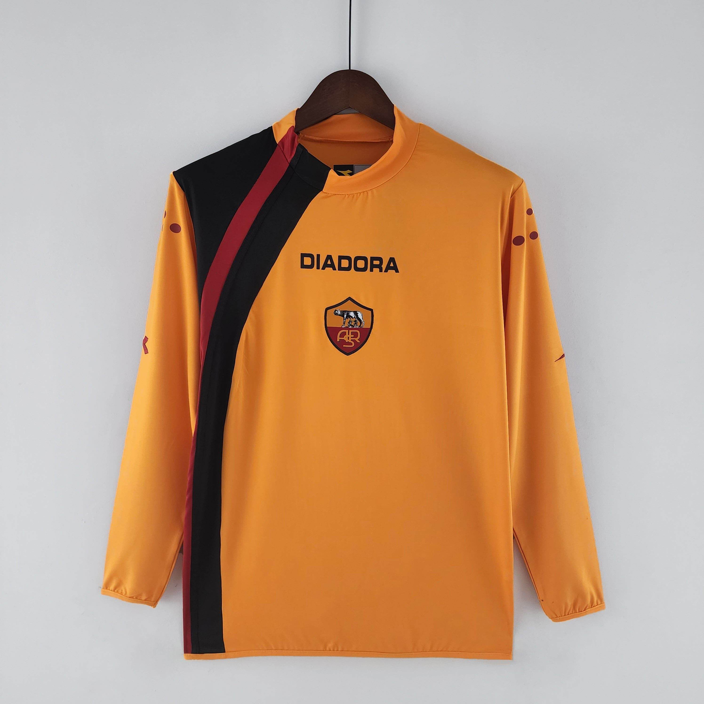 CAMISETA ROMA I 05/06 HOMBRE (RETRO) MANGA LARGA - ZonaCamisetas
