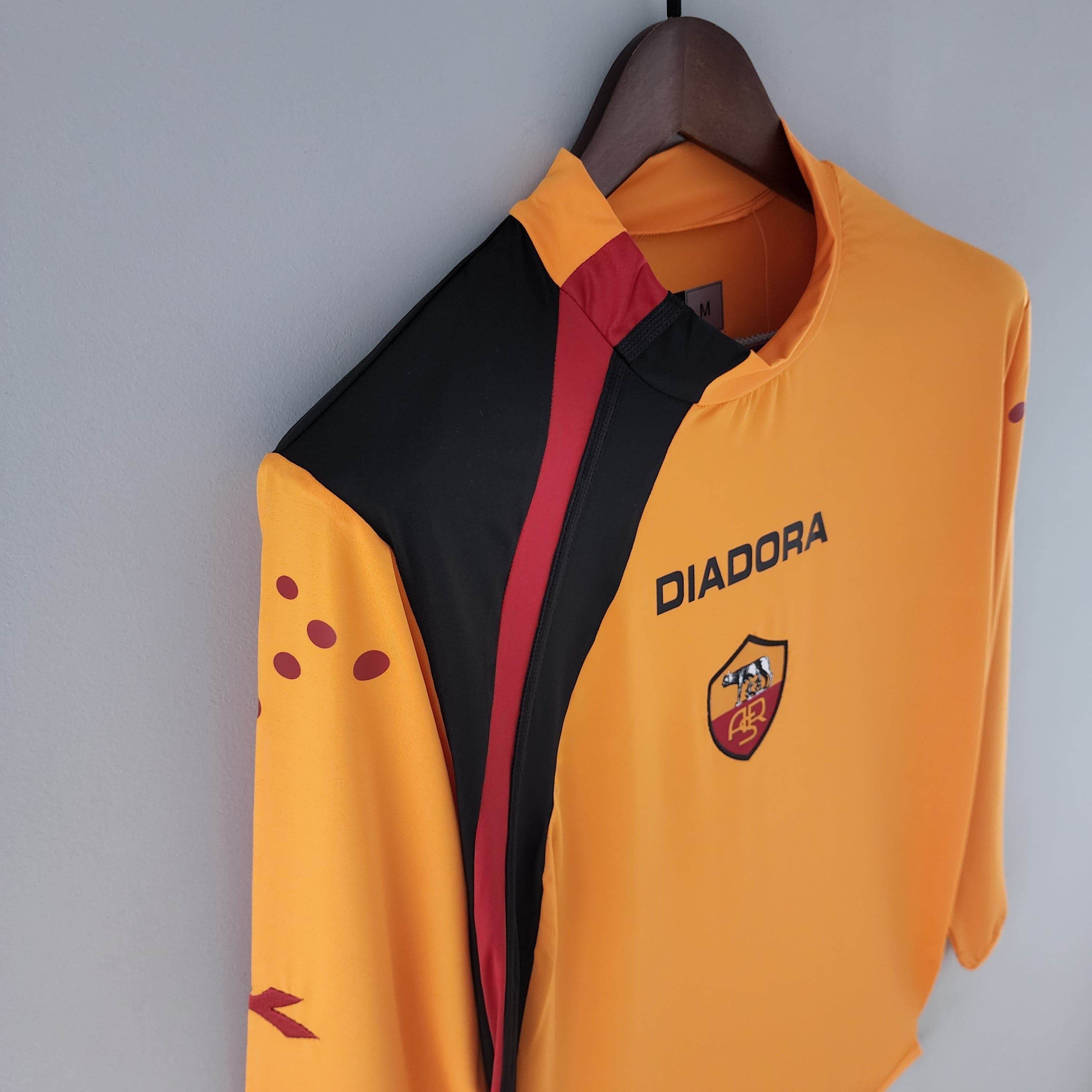CAMISETA ROMA I 05/06 HOMBRE (RETRO) MANGA LARGA - ZonaCamisetas