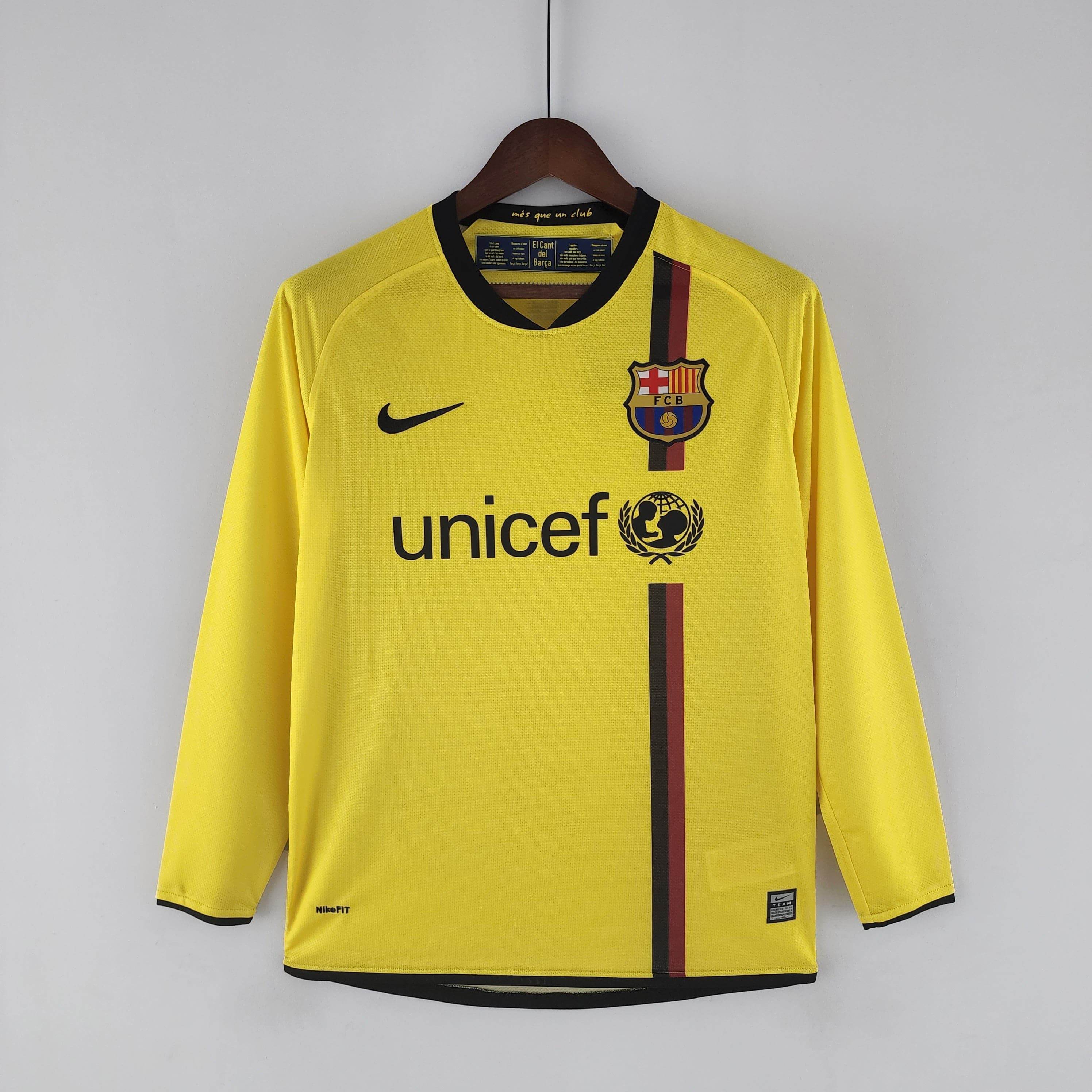 CAMISETA BARCELONA II 08/09 HOMBRE (RETRO) MANGA LARGA - ZonaCamisetas
