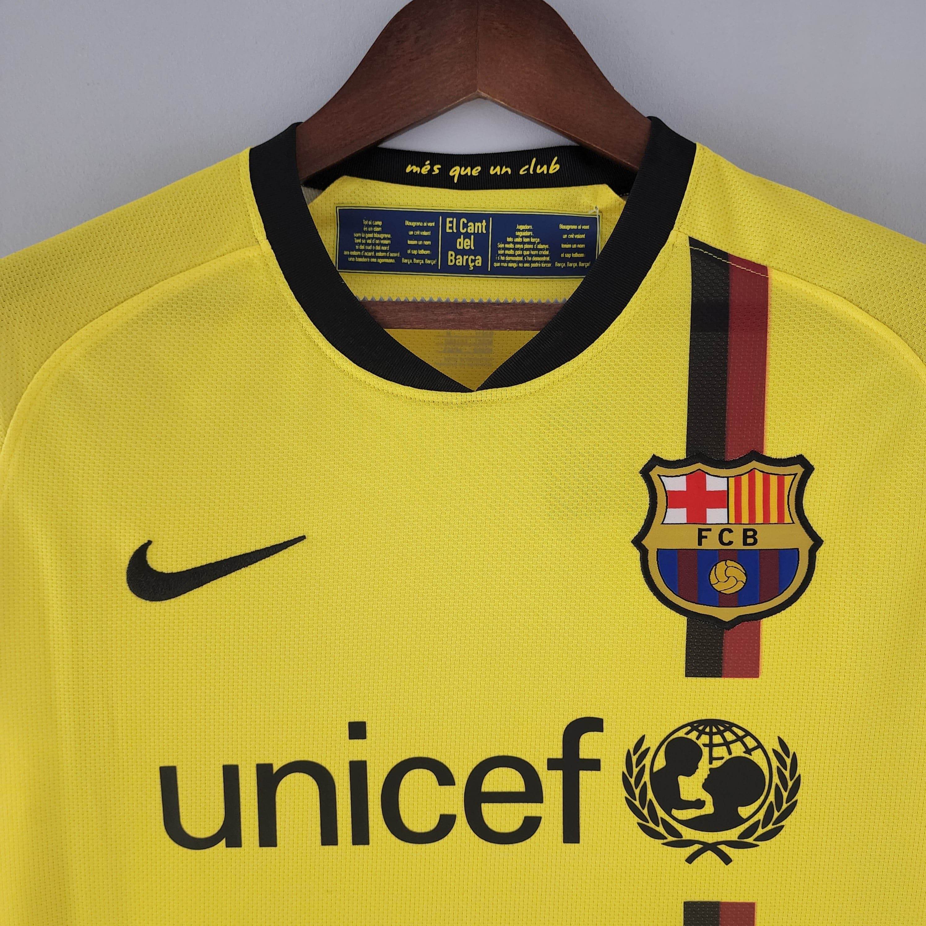 CAMISETA BARCELONA II 08/09 HOMBRE (RETRO) MANGA LARGA - ZonaCamisetas