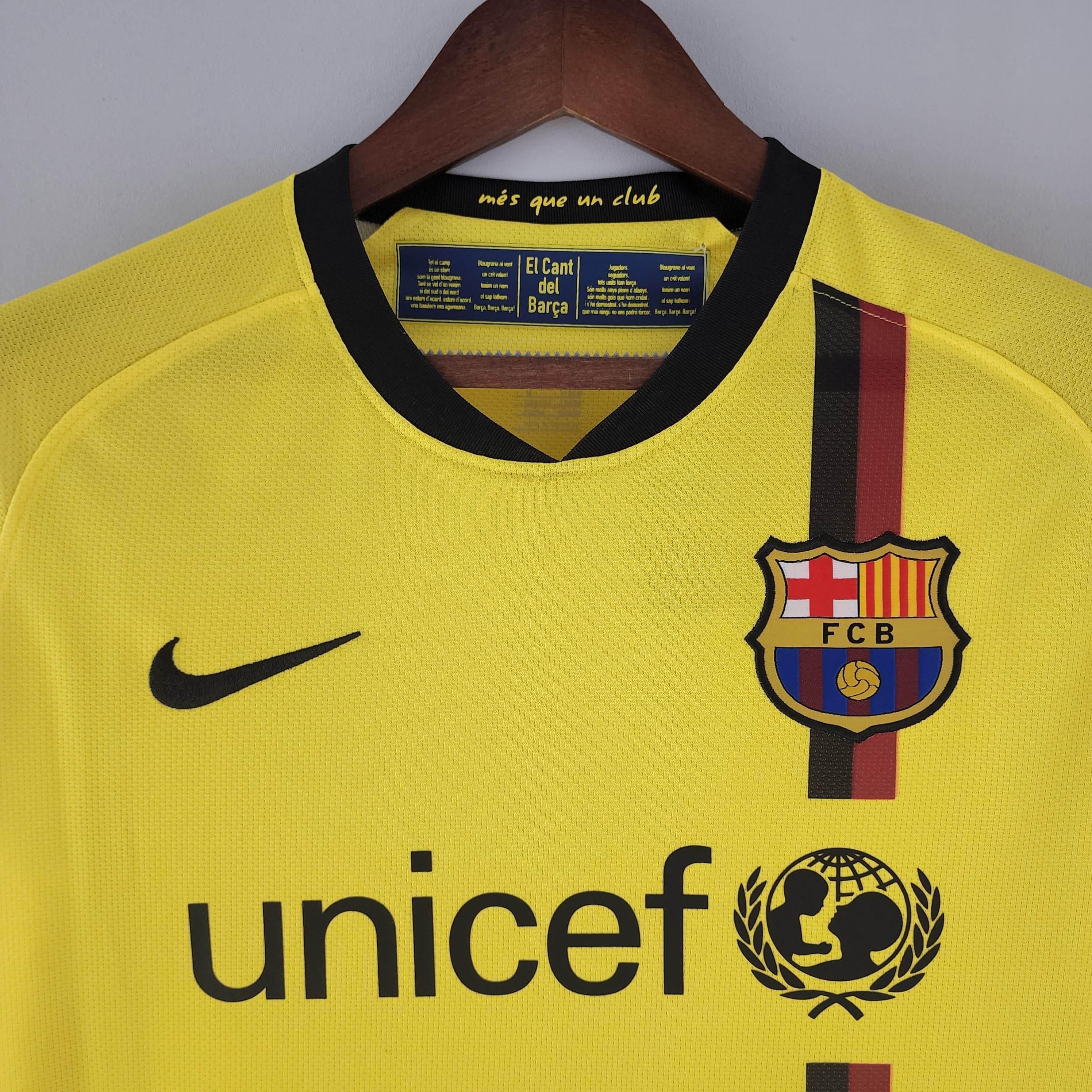 CAMISETA BARCELONA II 08/09 HOMBRE (RETRO) MANGA LARGA - ZonaCamisetas