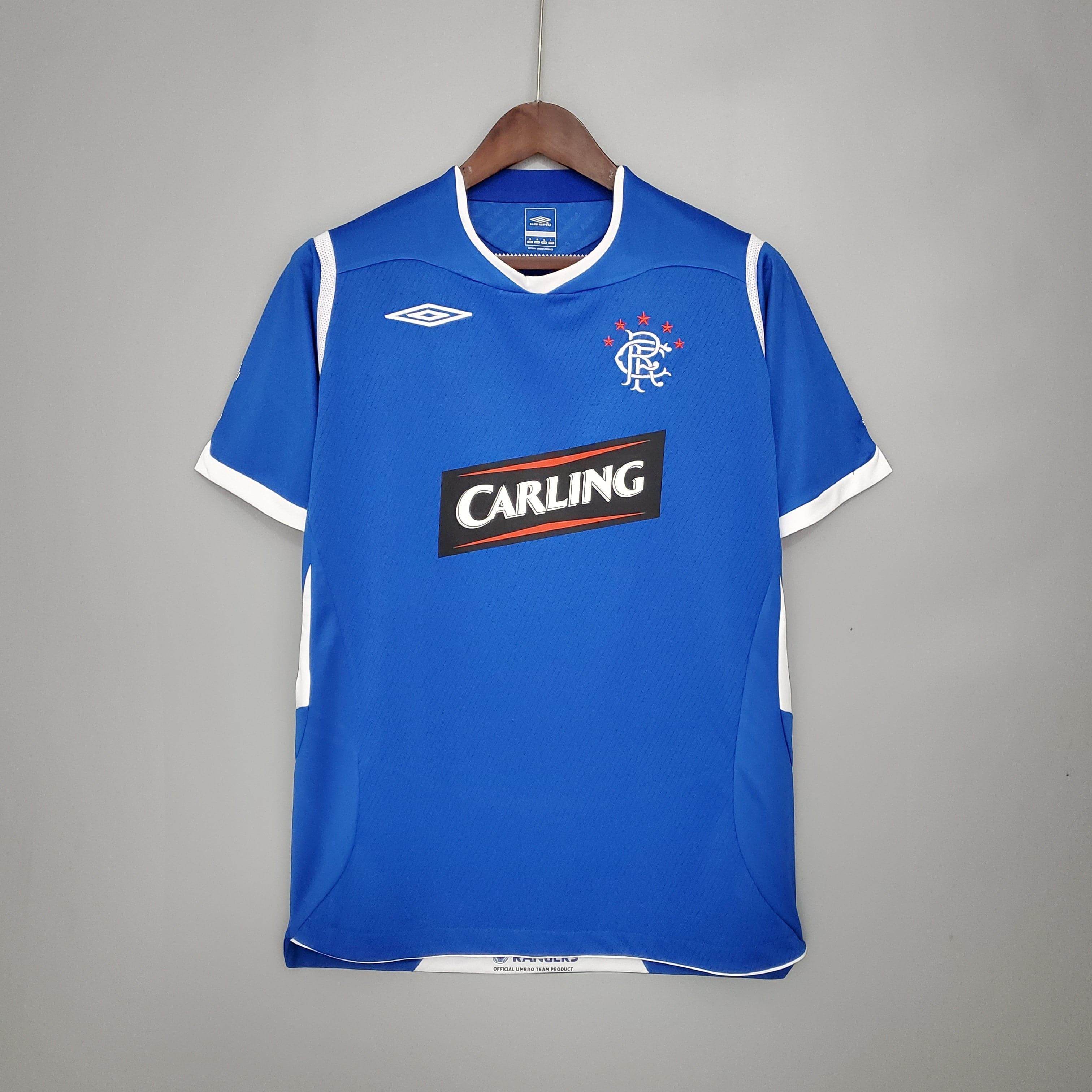 CAMISETA RANGERS I 08/09 HOMBRE (RETRO) - ZonaCamisetas