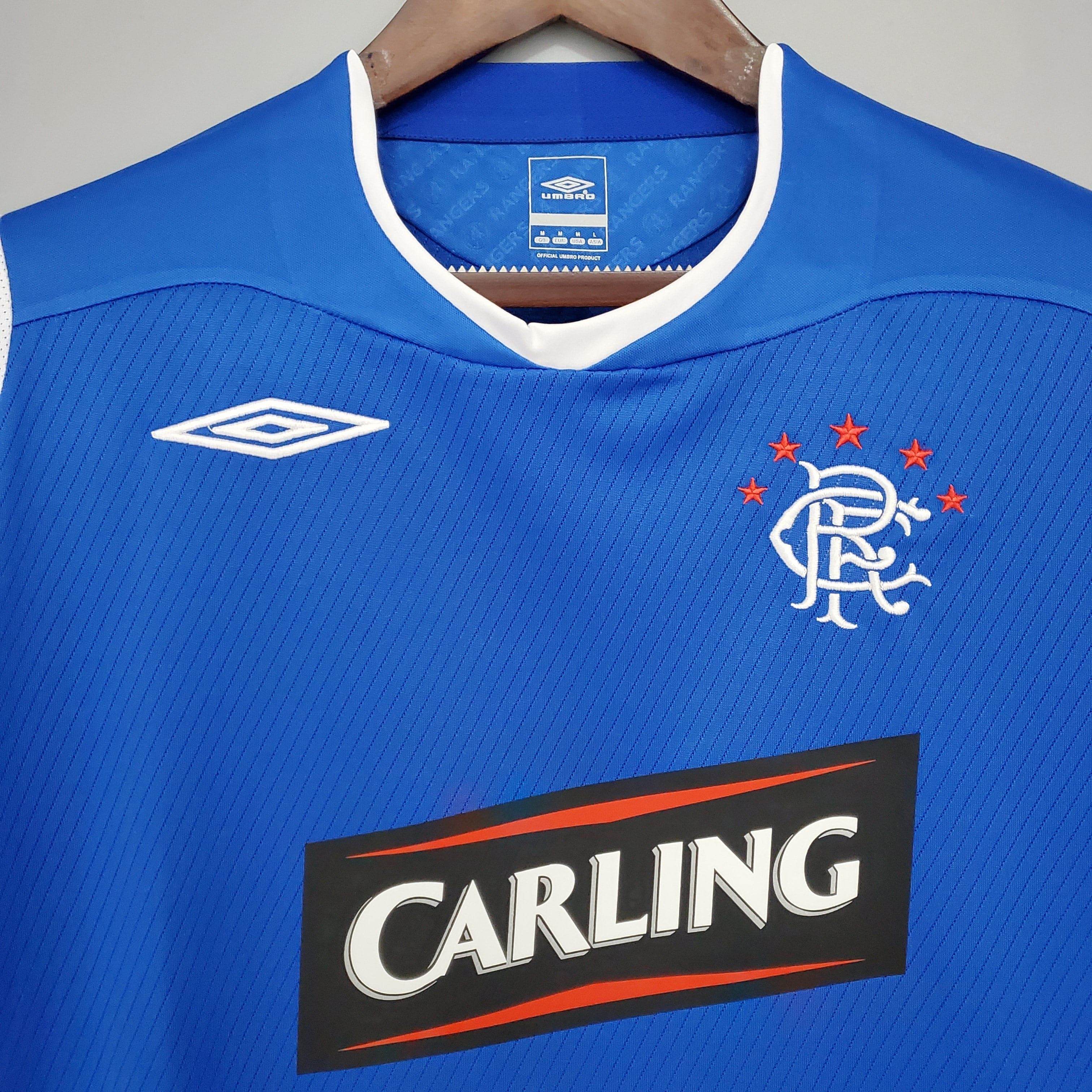 CAMISETA RANGERS I 08/09 HOMBRE (RETRO) - ZonaCamisetas