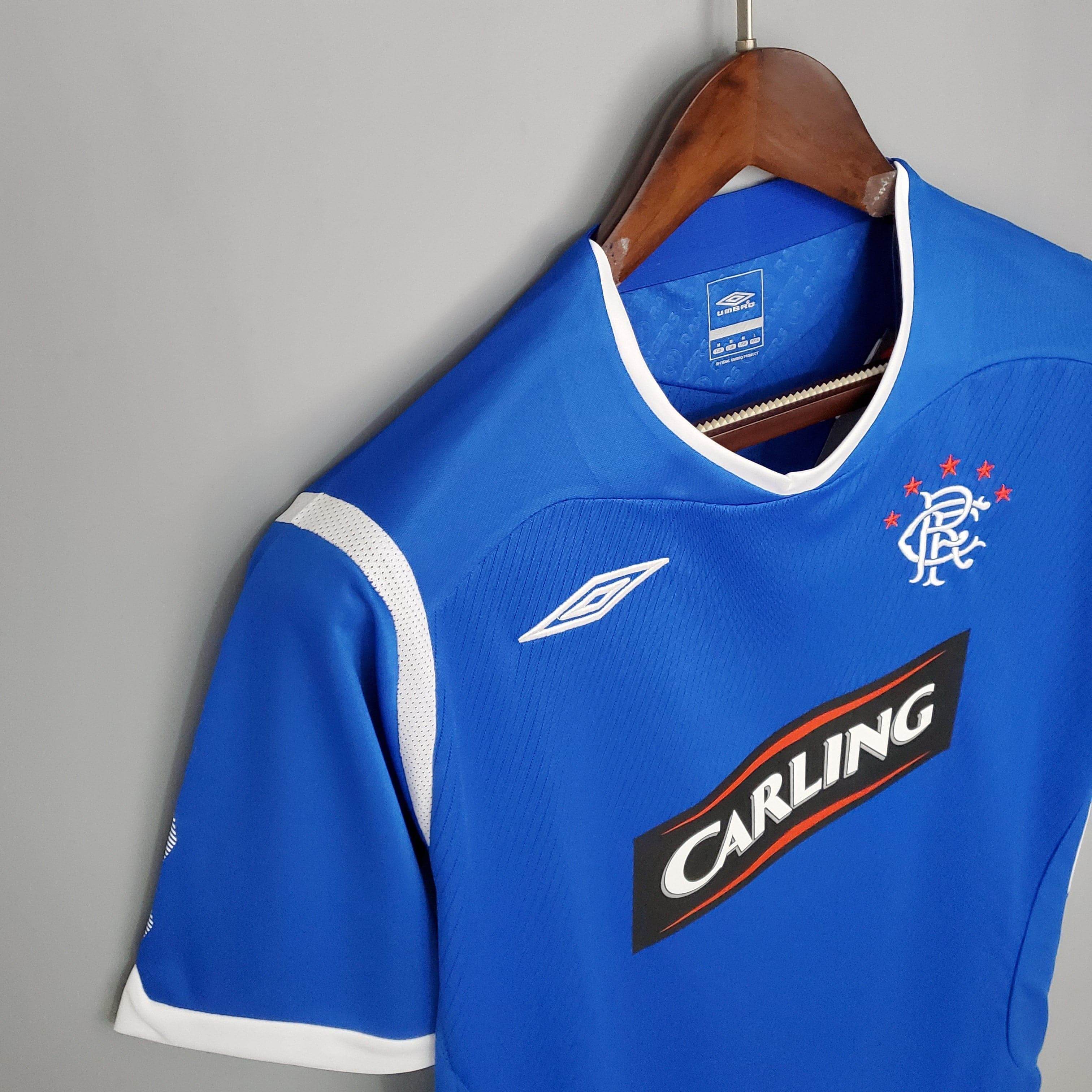 CAMISETA RANGERS I 08/09 HOMBRE (RETRO) - ZonaCamisetas
